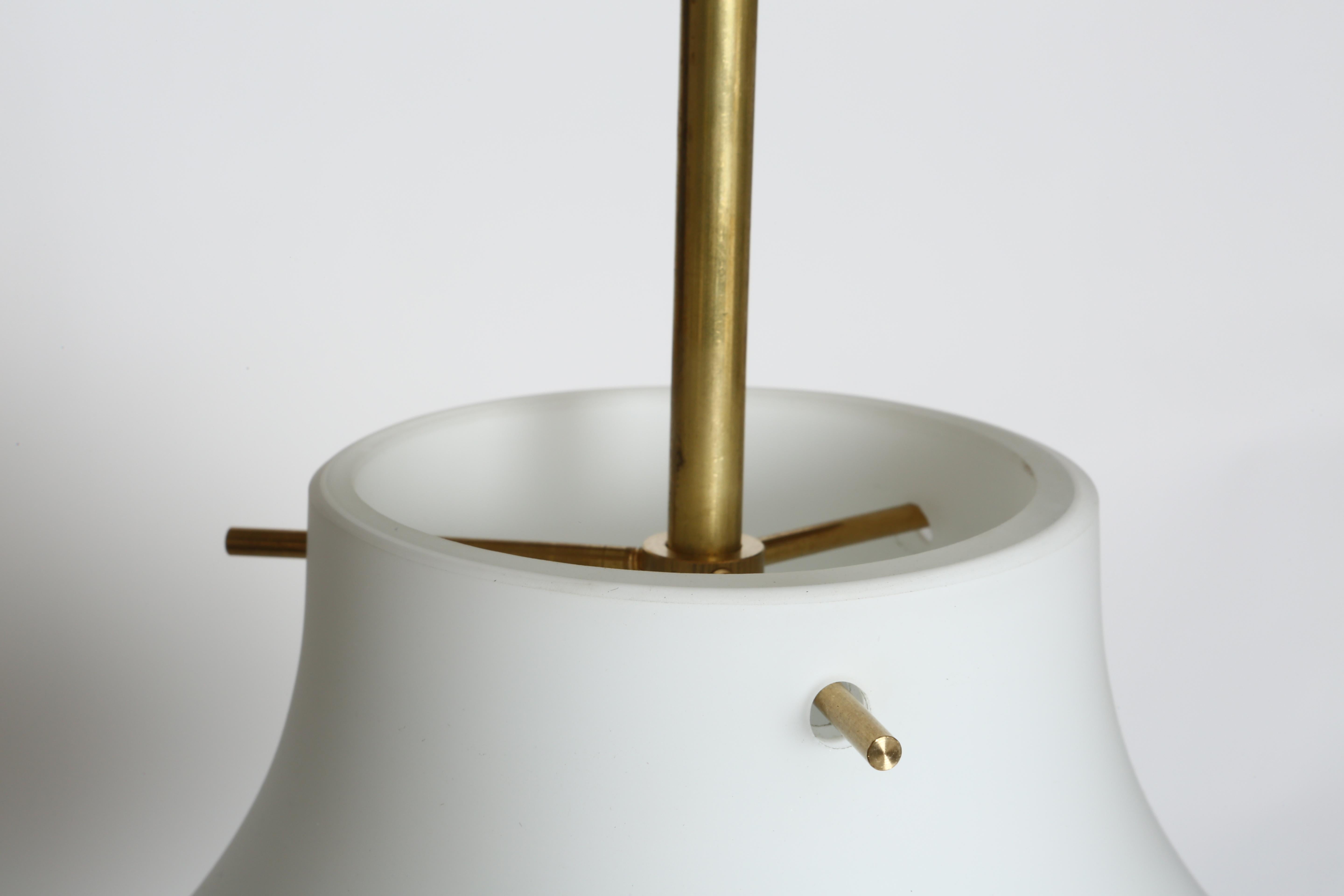 Stilnovo style ceiling light In Good Condition For Sale In Brooklyn, NY