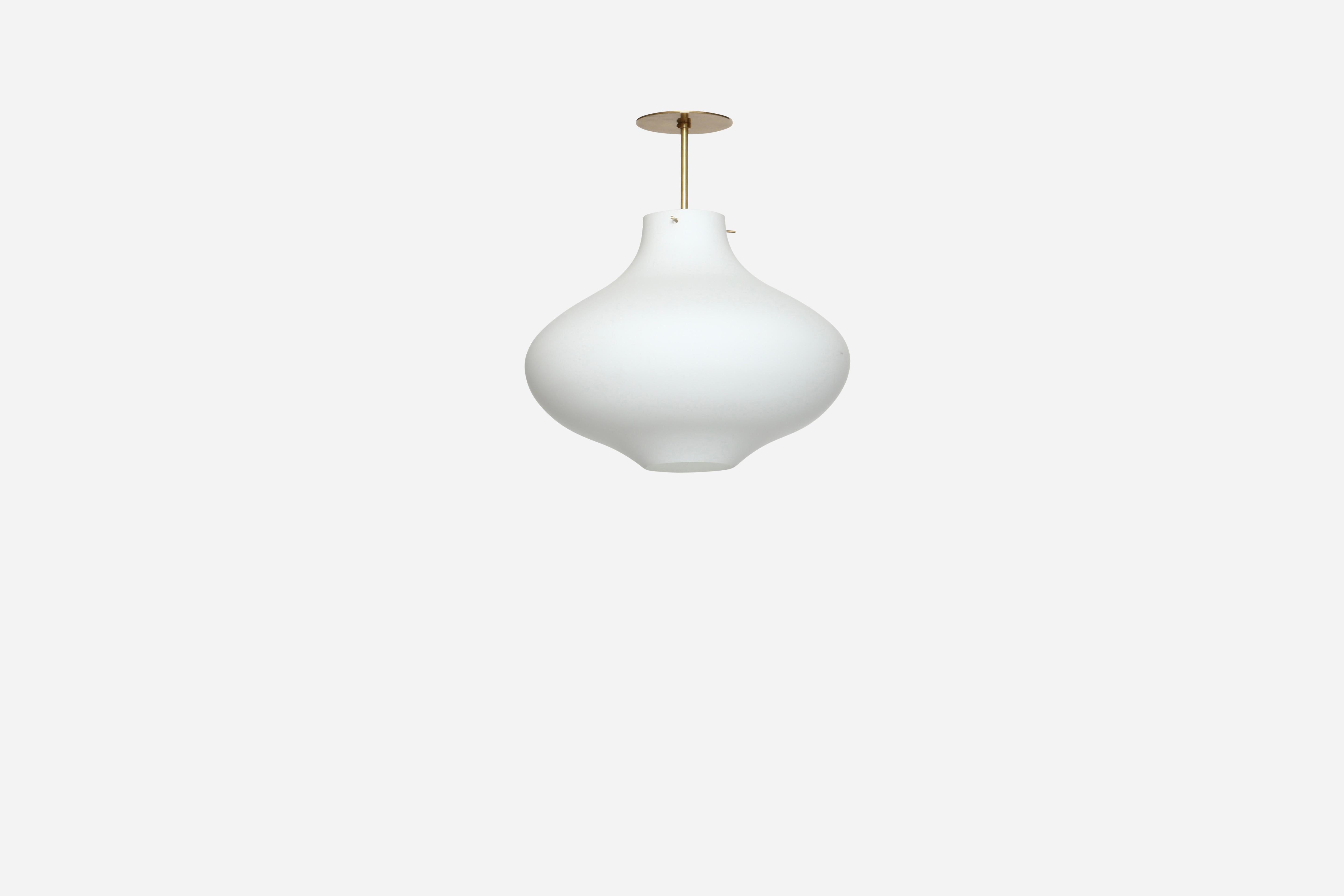 Mid-Century Modern Stilnovo style ceiling pendant For Sale