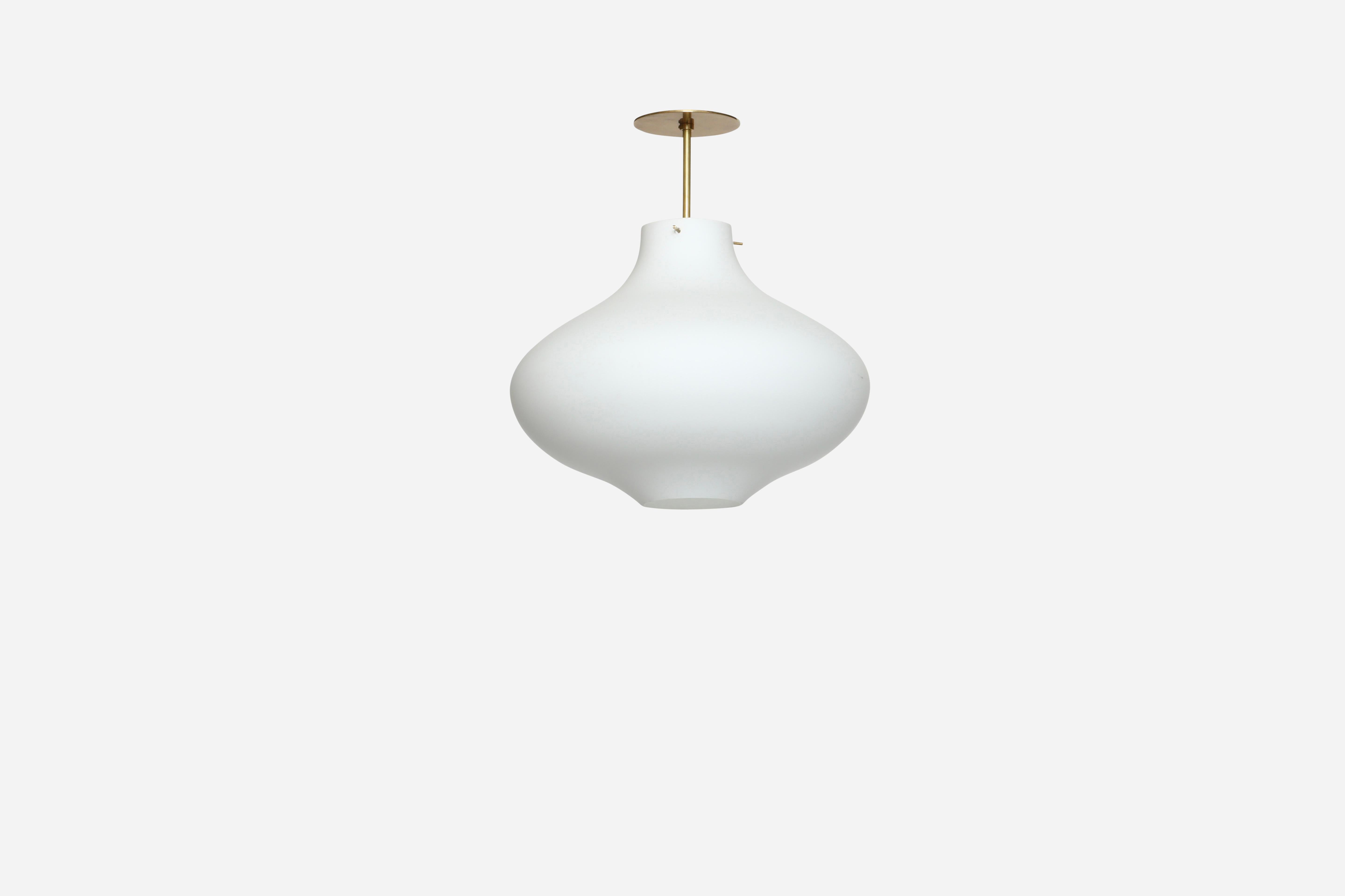 Italian Stilnovo style ceiling pendant For Sale