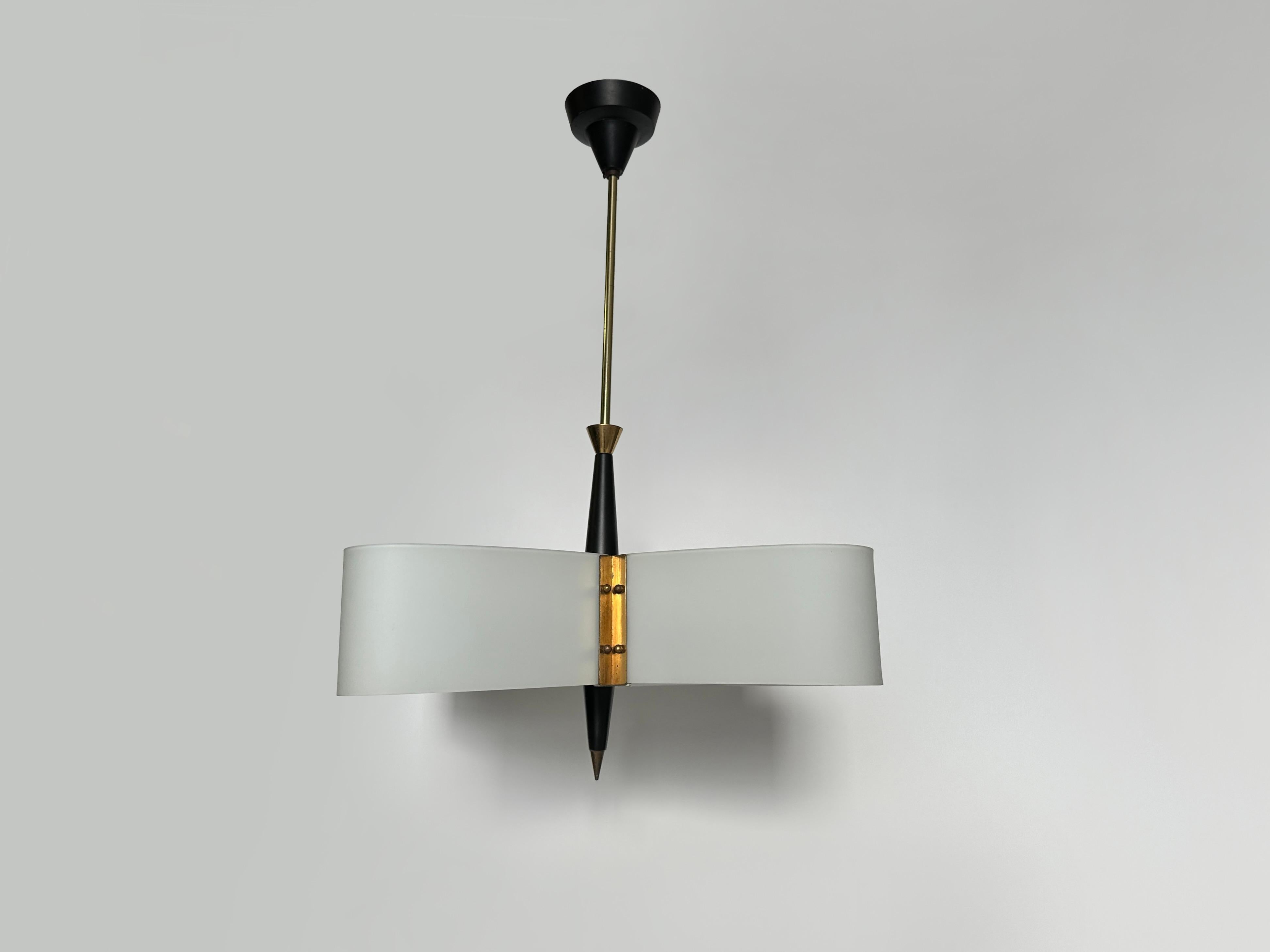 Smaltato Ciondolo da soffitto in stile Stilnovo, Italia 1960 in vendita