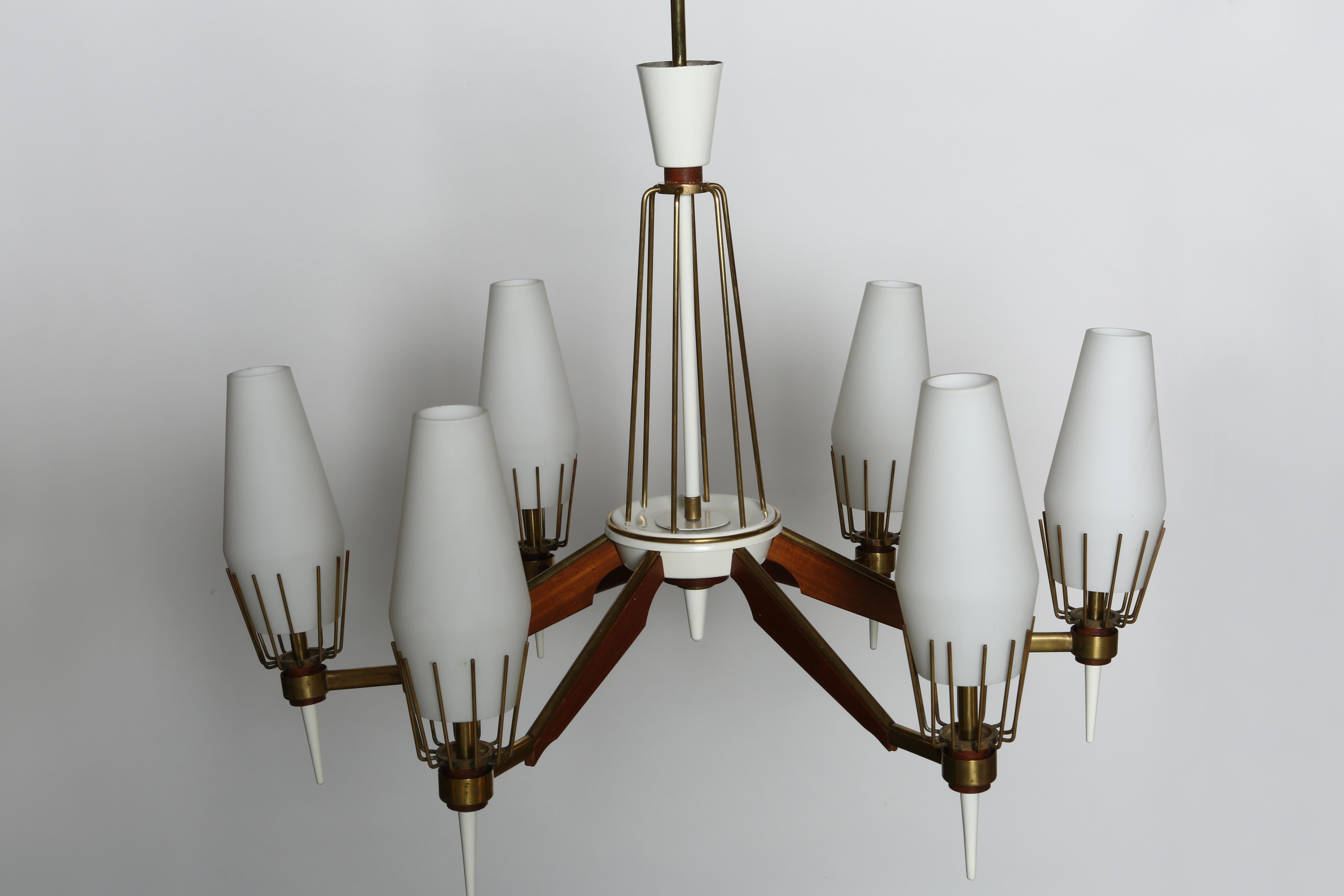 Stilnovo Style Chandelier For Sale 4