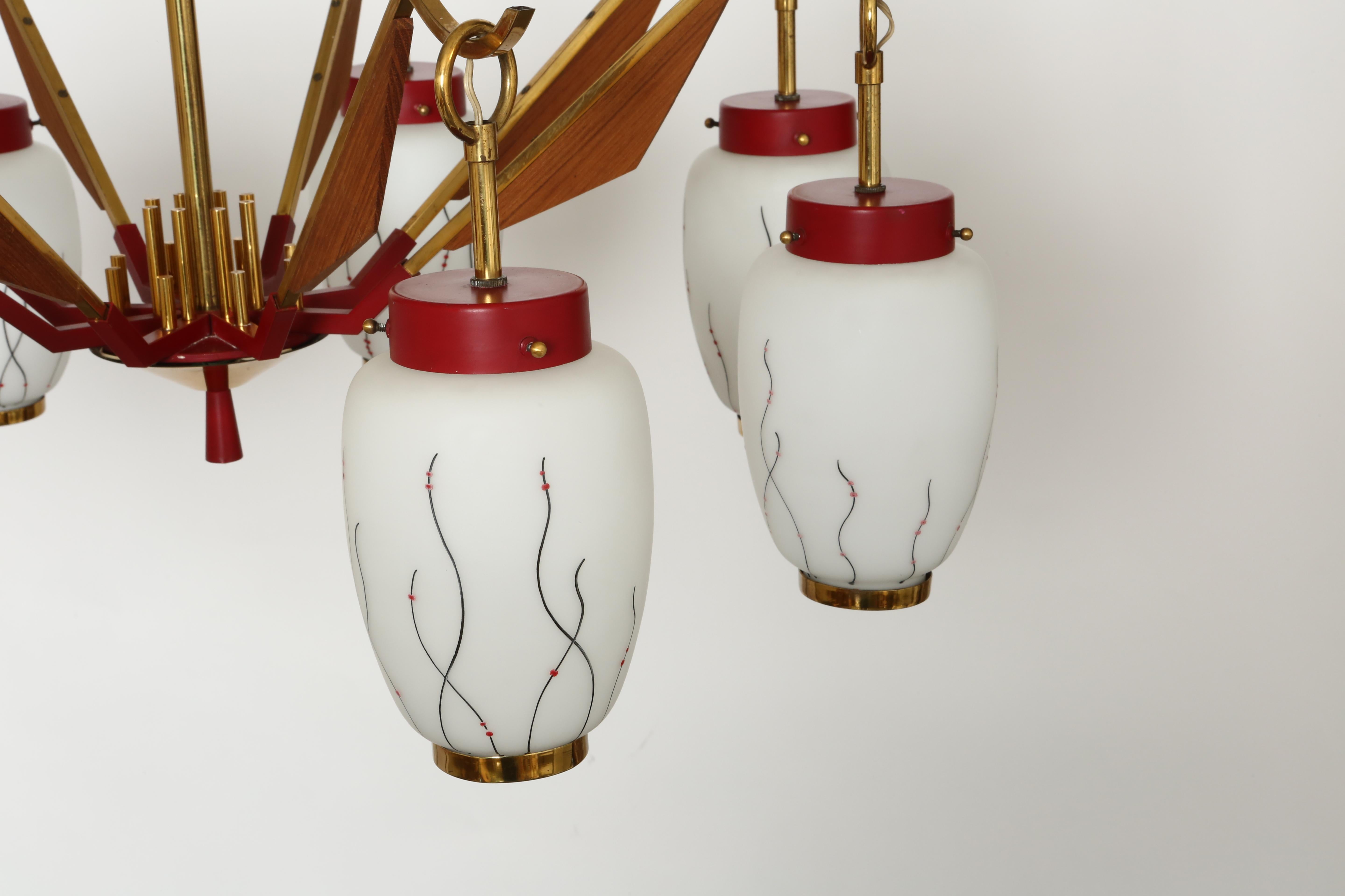 Lustre de style Stilnovo en vente 4