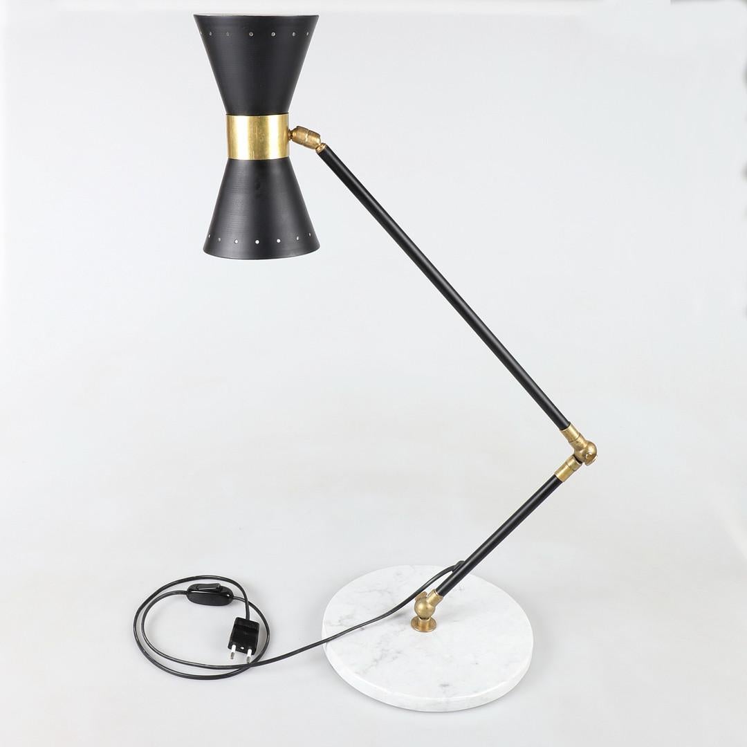 Lámpara de mesa/escritorio Diábolo estilo Stilnovo, años 50 Italiano en venta