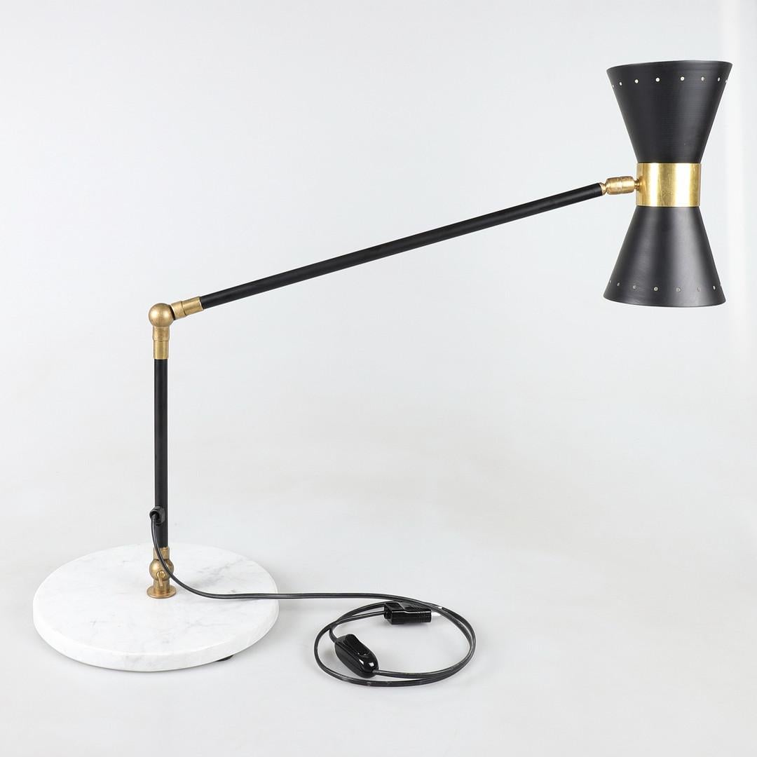 Lámpara de mesa/escritorio Diábolo estilo Stilnovo, años 50 siglo XX en venta