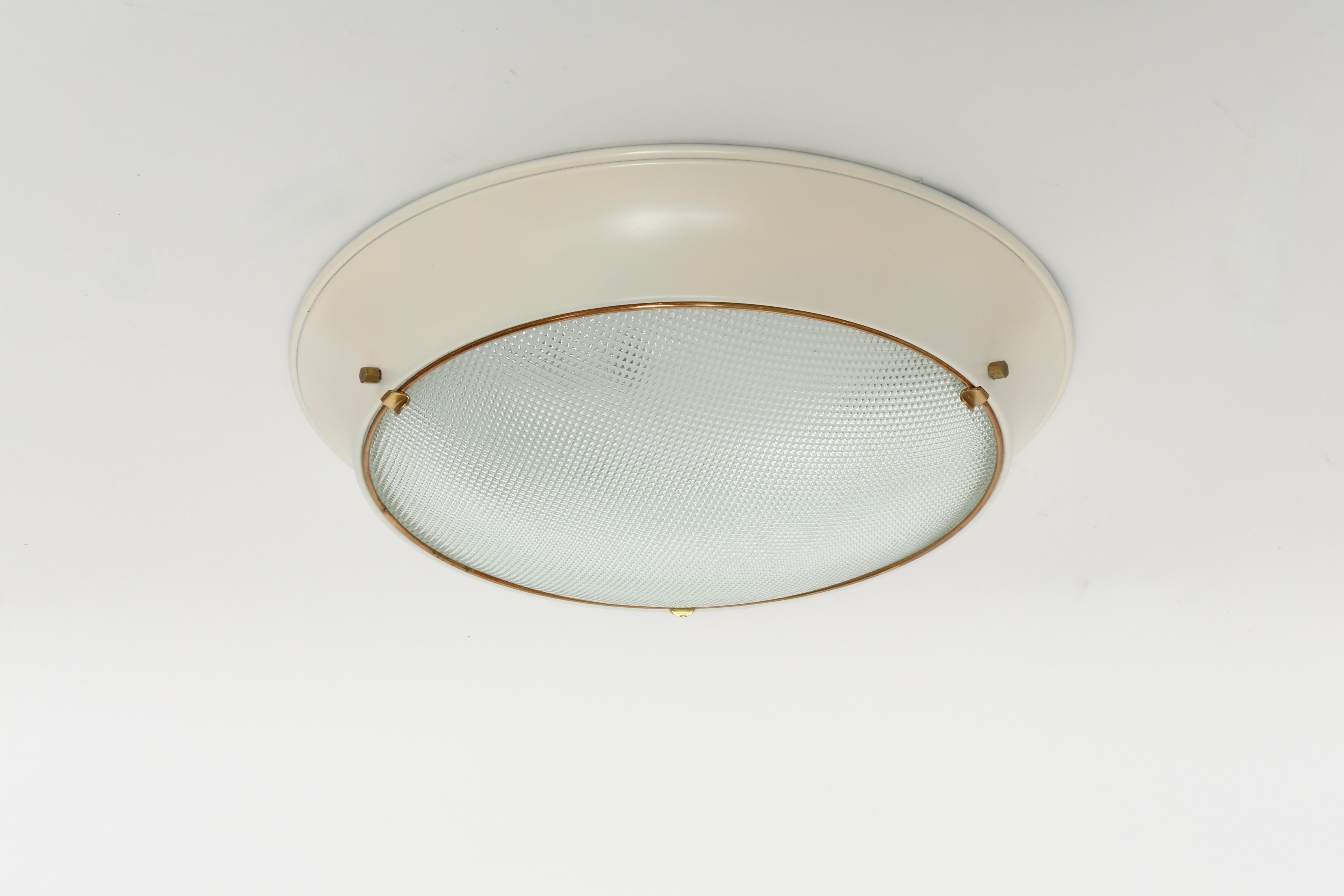 Stilnovo Style Flush Mount Ceiling Light For Sale 1