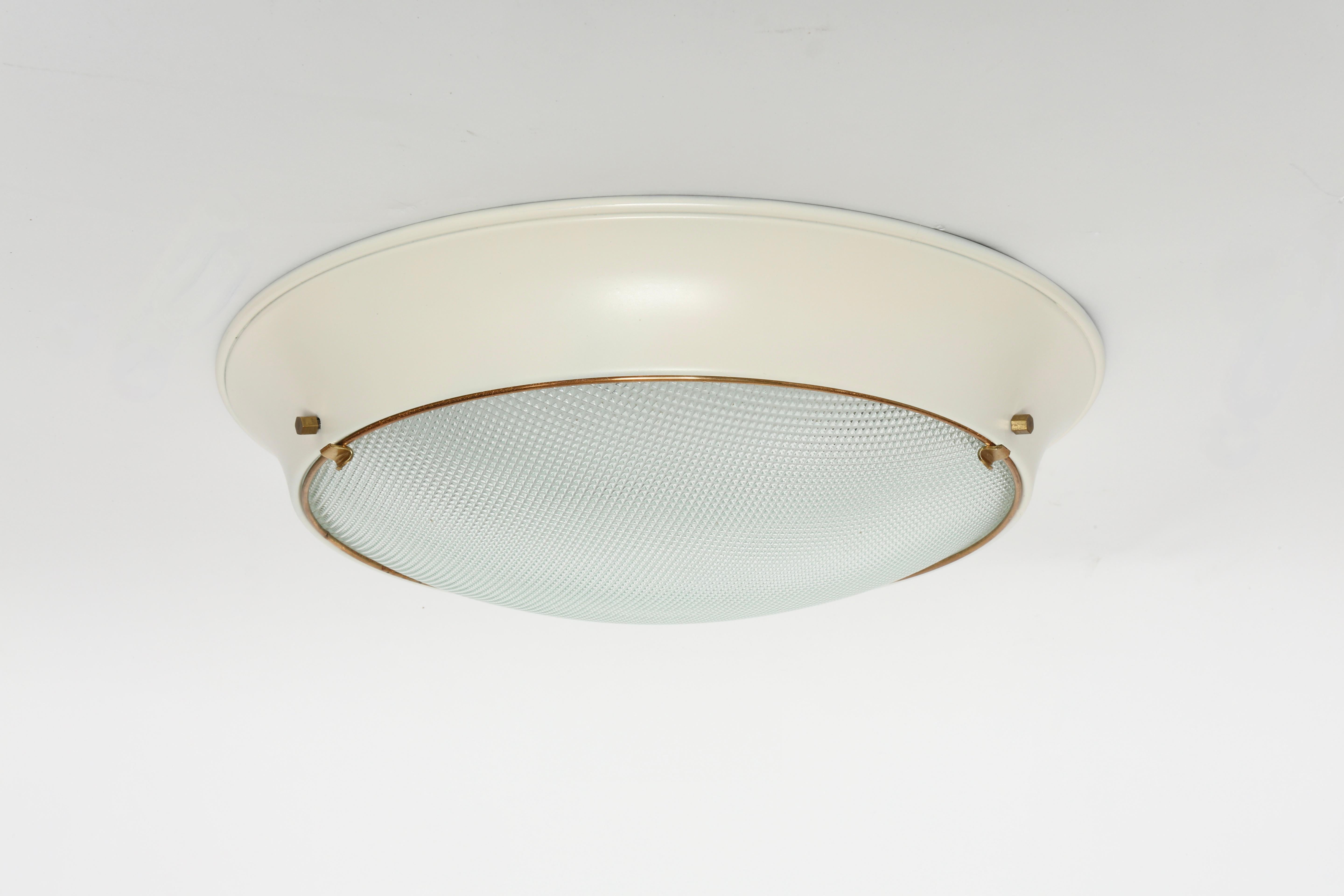 Stilnovo Style Flush Mount Ceiling Light For Sale 2