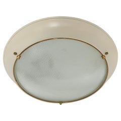 Stilnovo Style Flush Mount Ceiling Light, Italy, Vintage 1960s