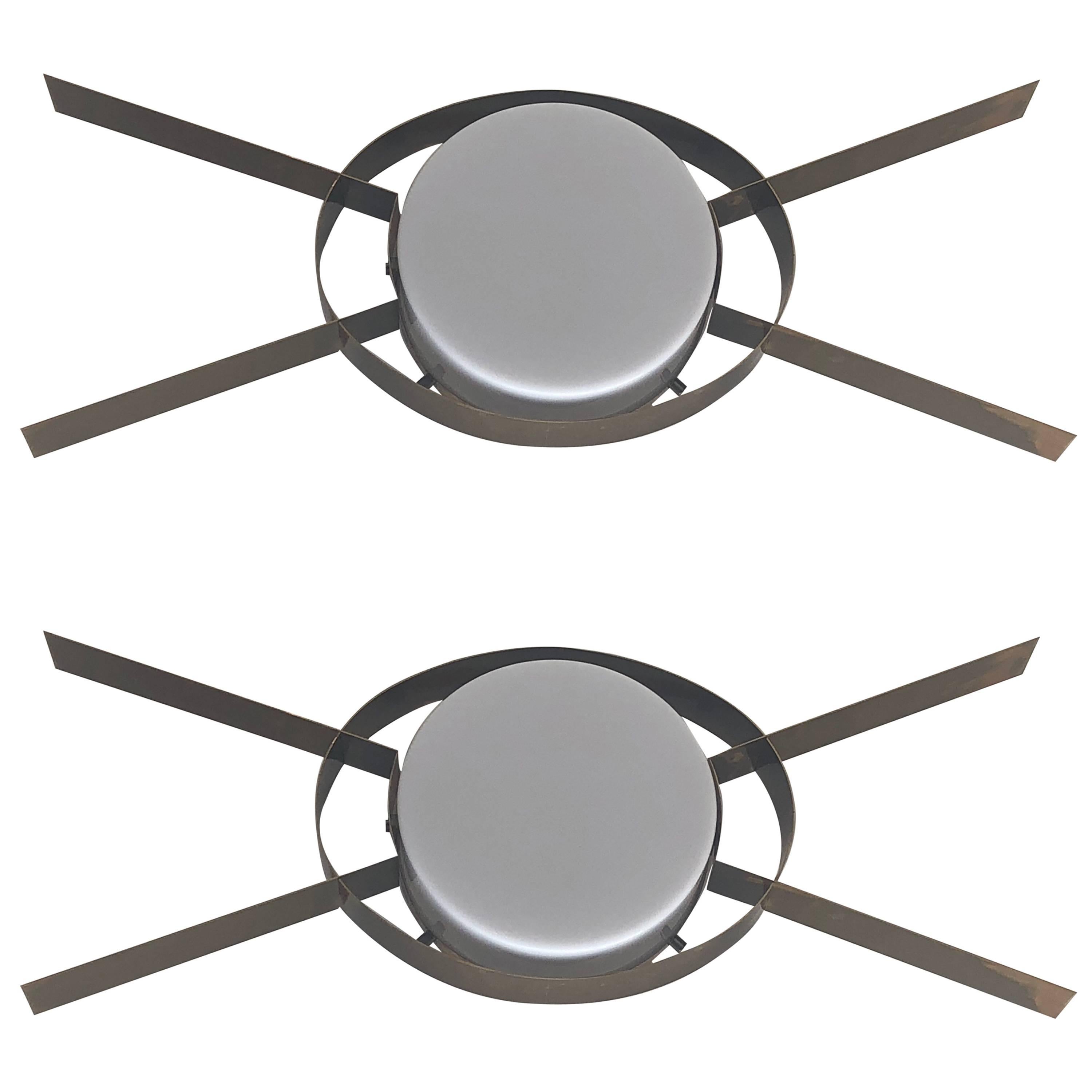 Stilnovo Style  Grand Scale Sconces For Sale
