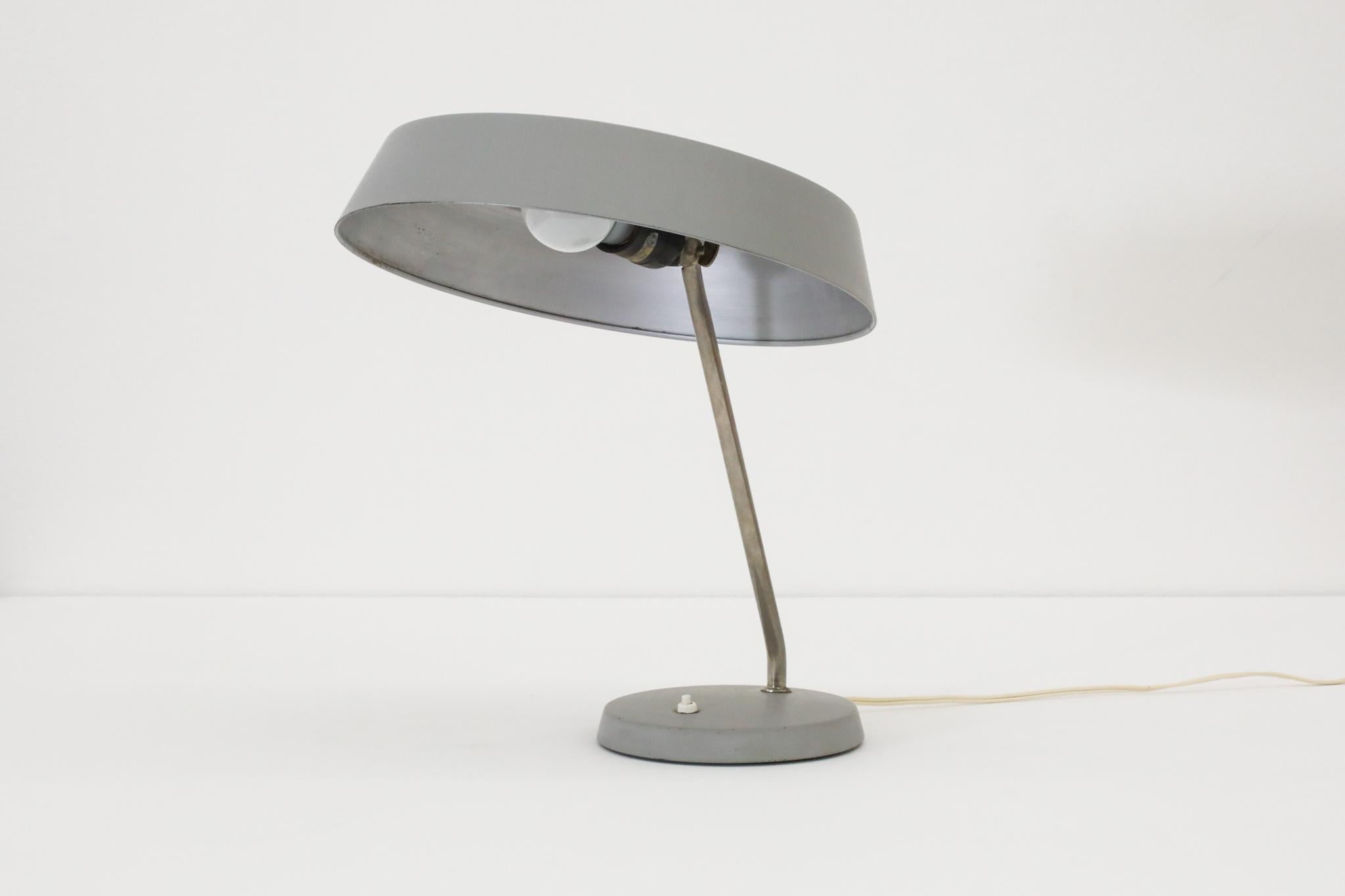 Stilnovo Style Industrial Desk Lamps by V.E.B NARVA Leuchten For Sale 3