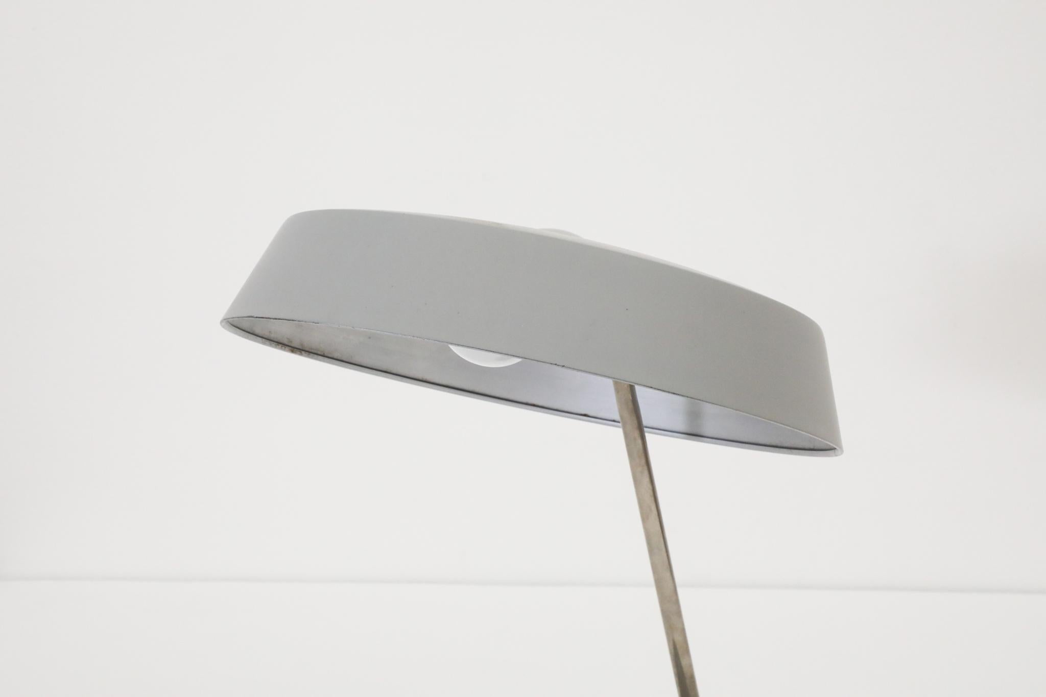 Stilnovo Style Industrial Desk Lamps by V.E.B NARVA Leuchten For Sale 4