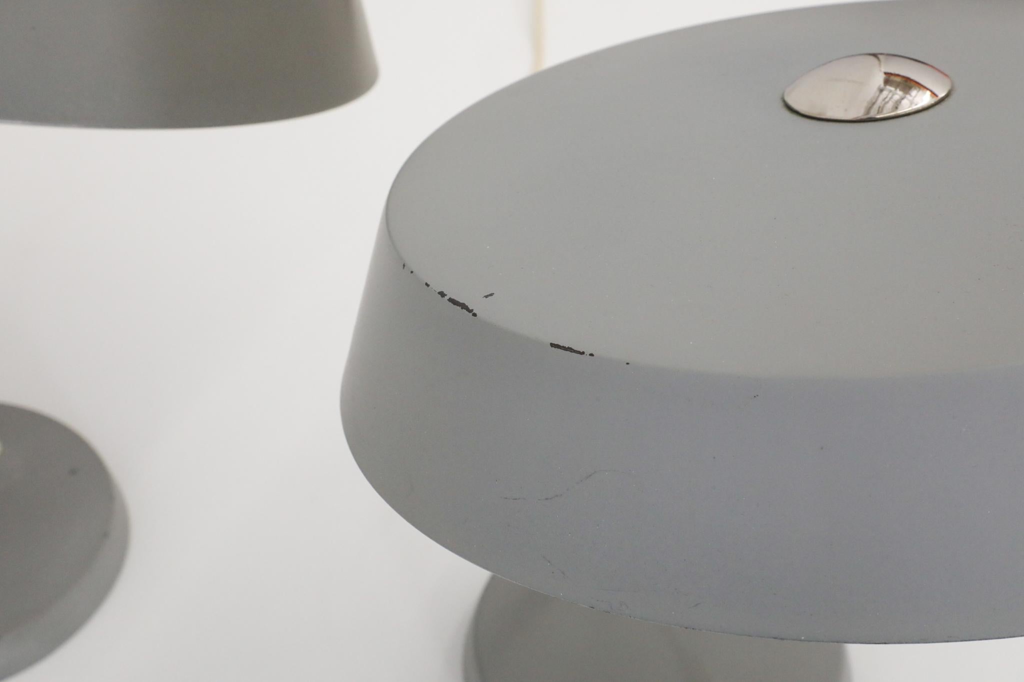 Stilnovo Style Industrial Desk Lamps by V.E.B NARVA Leuchten For Sale 7