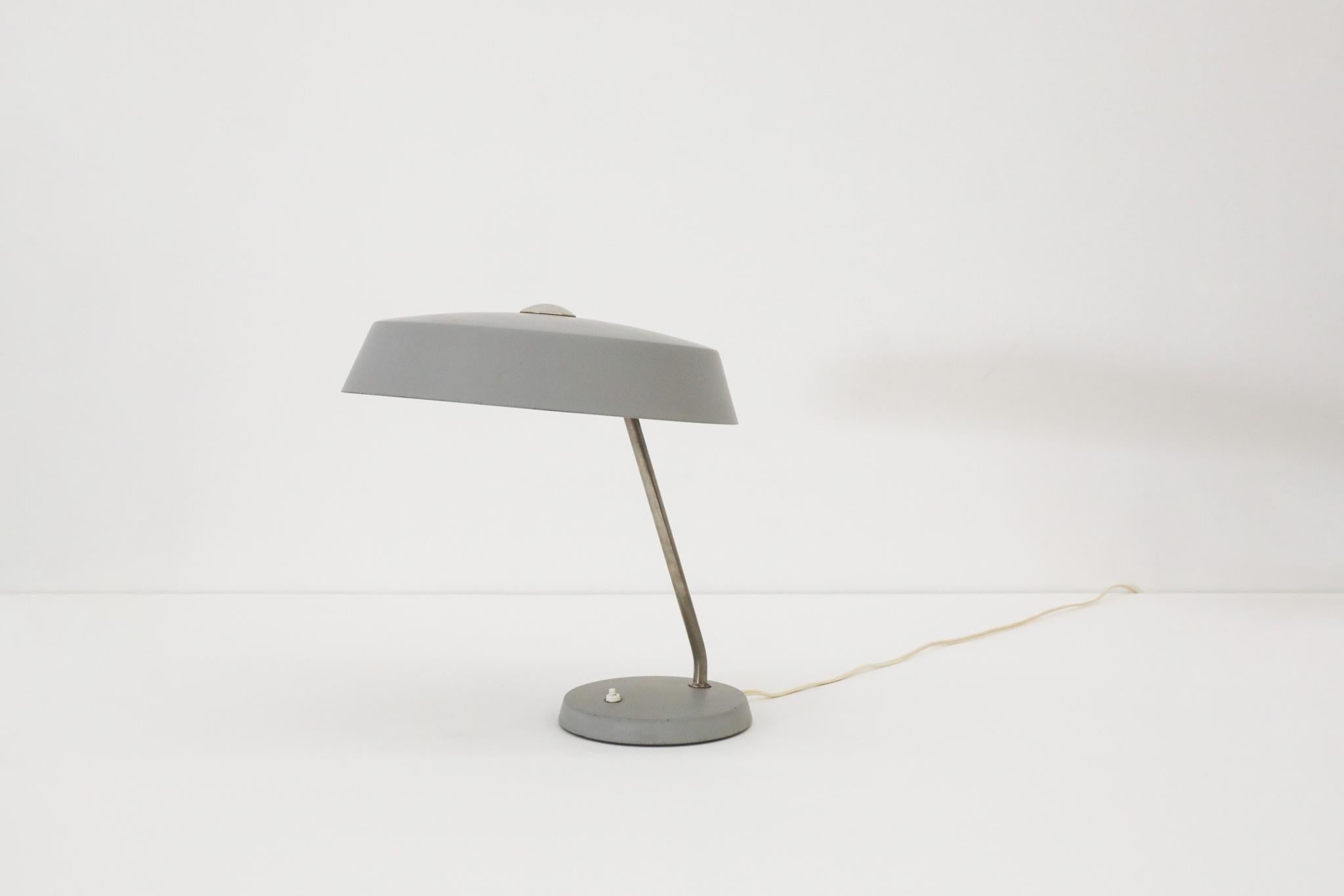 Mid-Century Modern Stilnovo Style Industrial Desk Lamps by V.E.B NARVA Leuchten For Sale