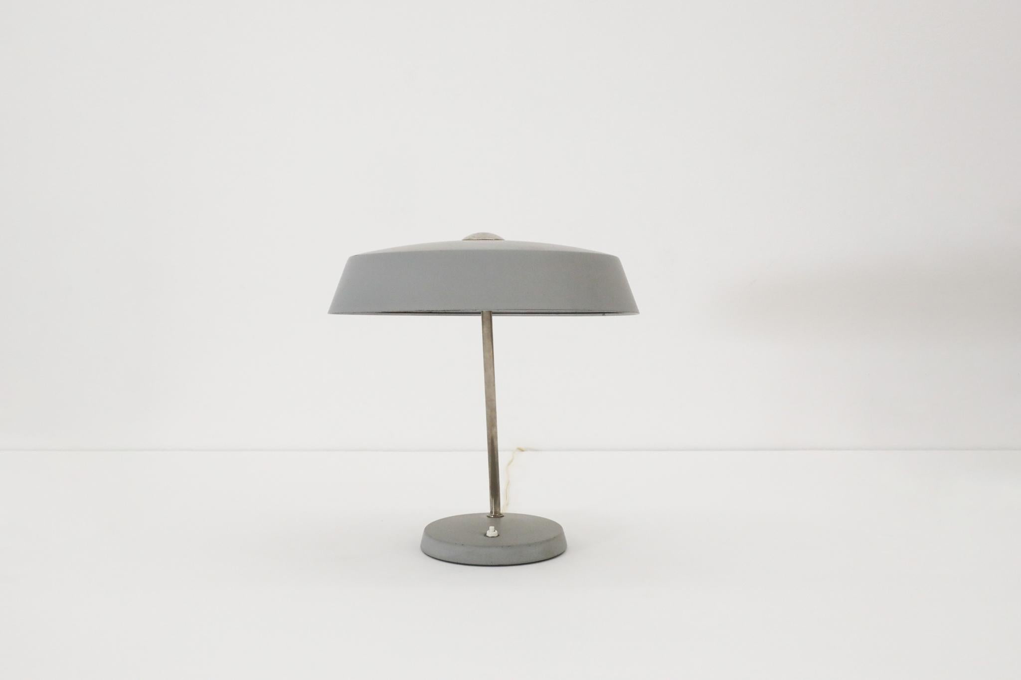 German Stilnovo Style Industrial Desk Lamps by V.E.B NARVA Leuchten For Sale