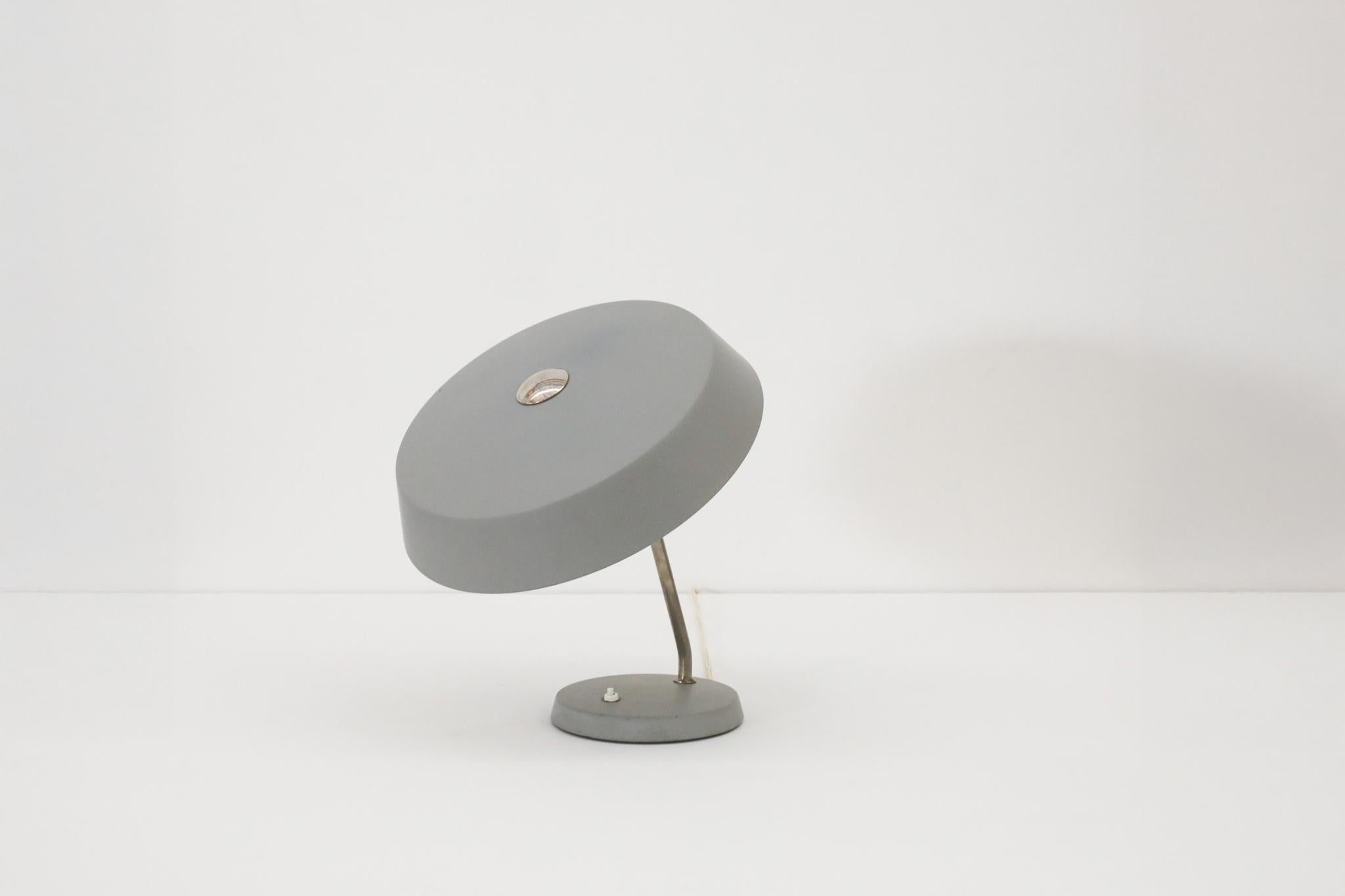 Stilnovo Style Industrial Desk Lamps by V.E.B NARVA Leuchten In Good Condition For Sale In Los Angeles, CA