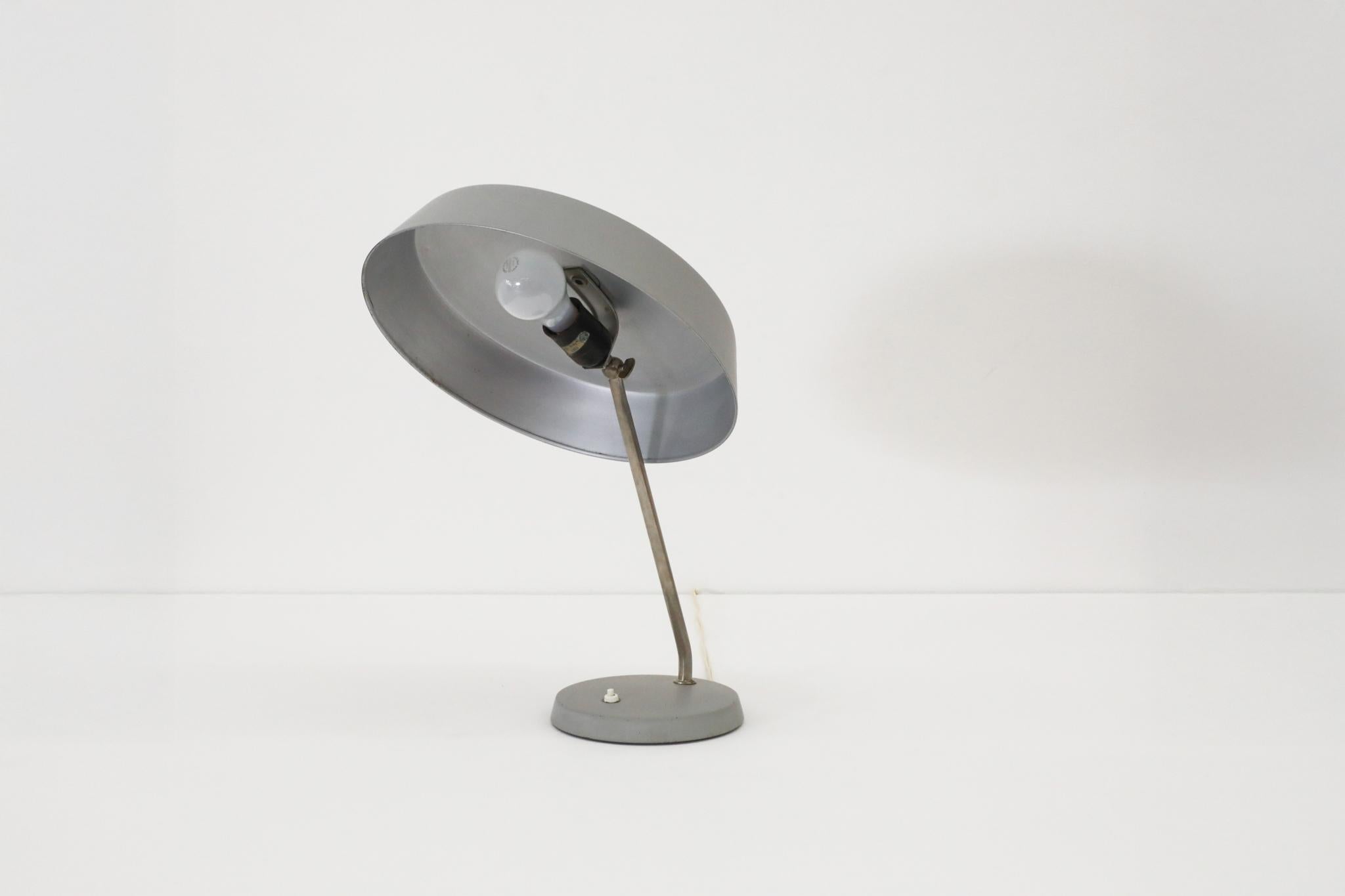 Mid-20th Century Stilnovo Style Industrial Desk Lamps by V.E.B NARVA Leuchten For Sale