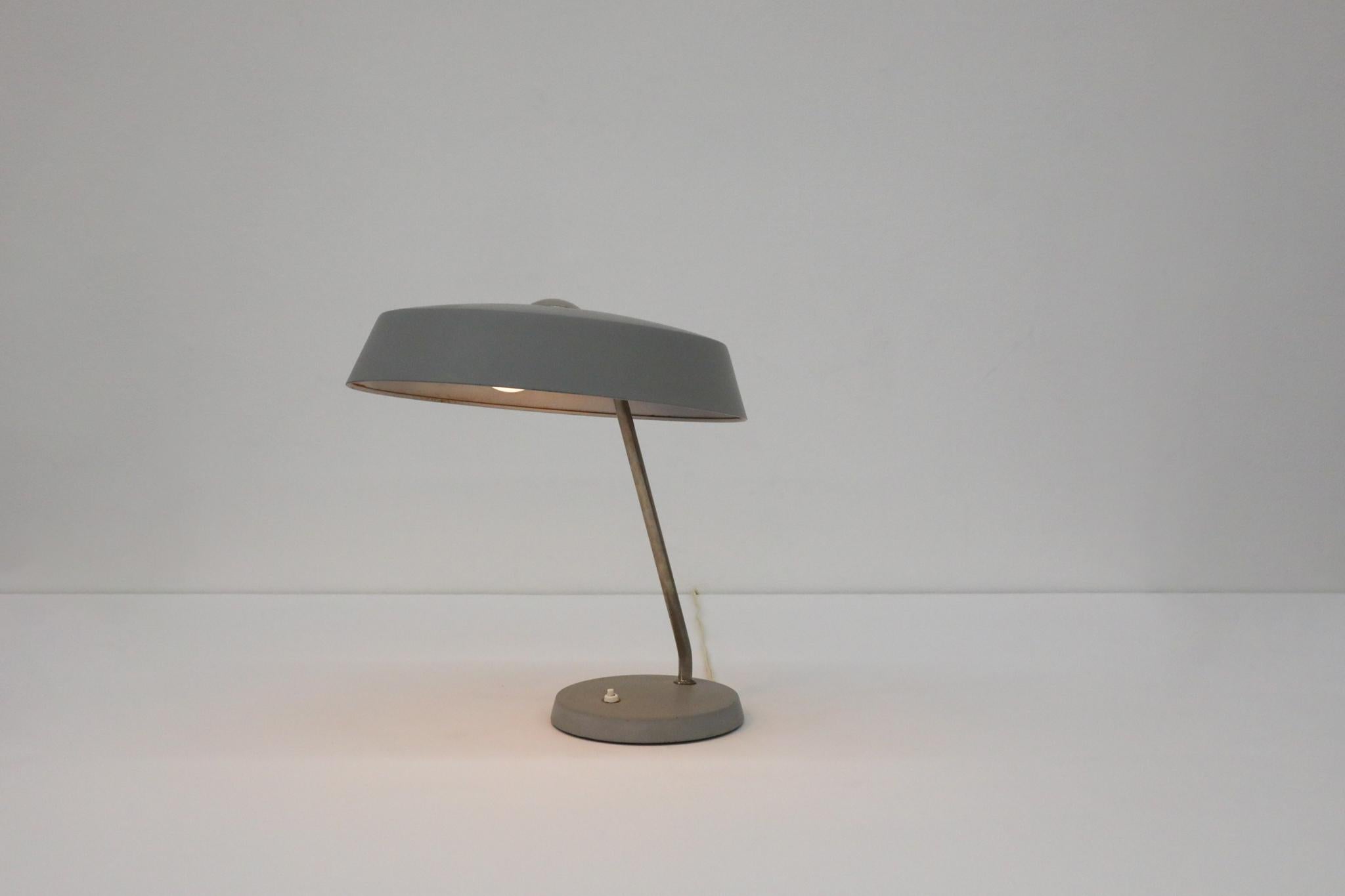 Stilnovo Style Industrial Desk Lamps by V.E.B NARVA Leuchten For Sale 1