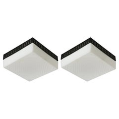 Stilnovo style Italian flush mount ceiling lights, set of 2