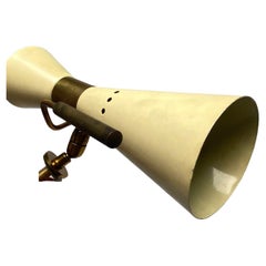 Stilnovo Style, Rare Pair of Articulating Sconces, Wall Lights, Italy, 1950s