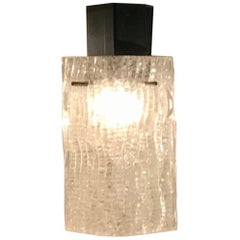 Stilnovo Style Sconces Brass Iron Glass, 1950, Italy