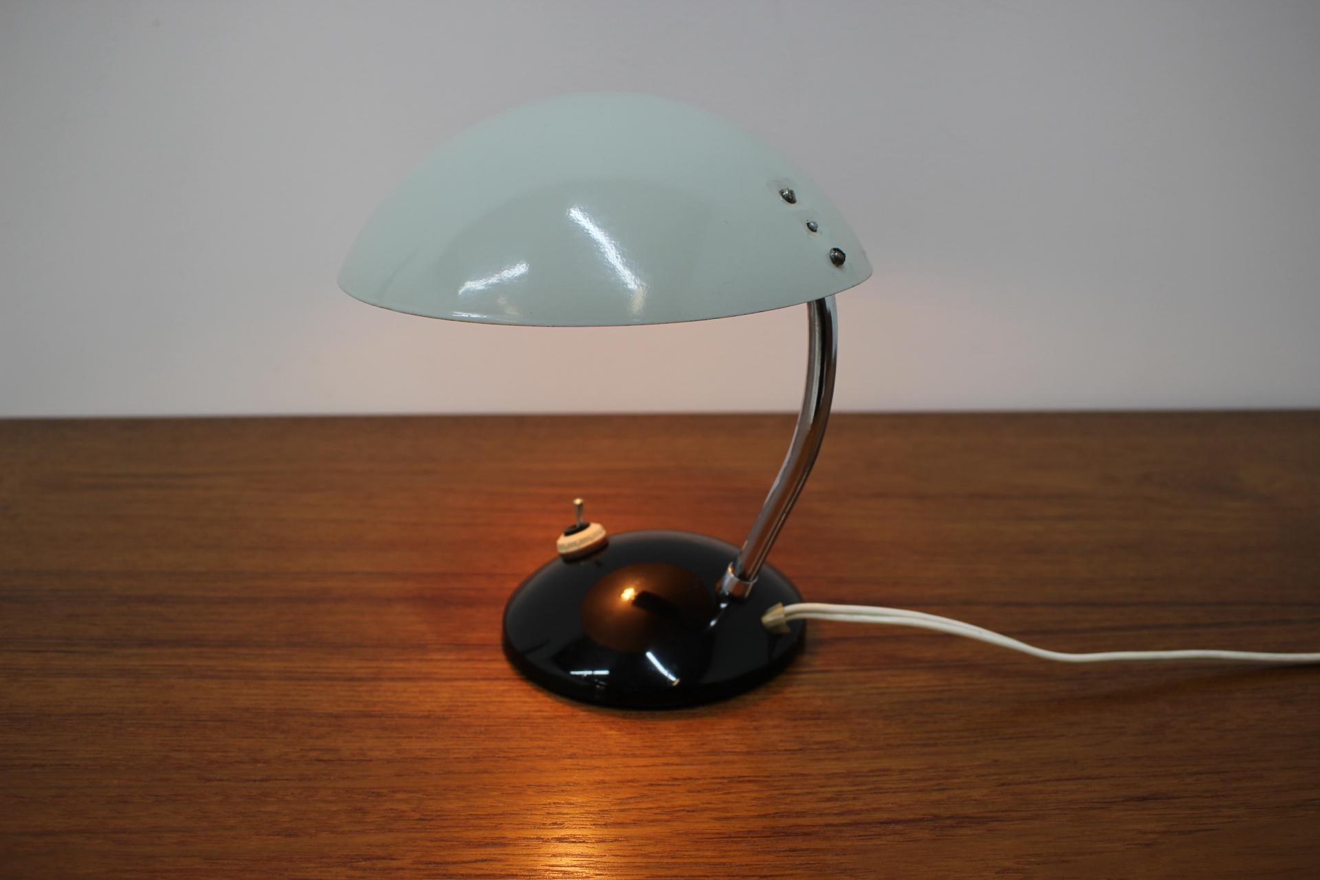 Czech Stilnovo Style Small Table Lamp / Drukov, 1970s For Sale
