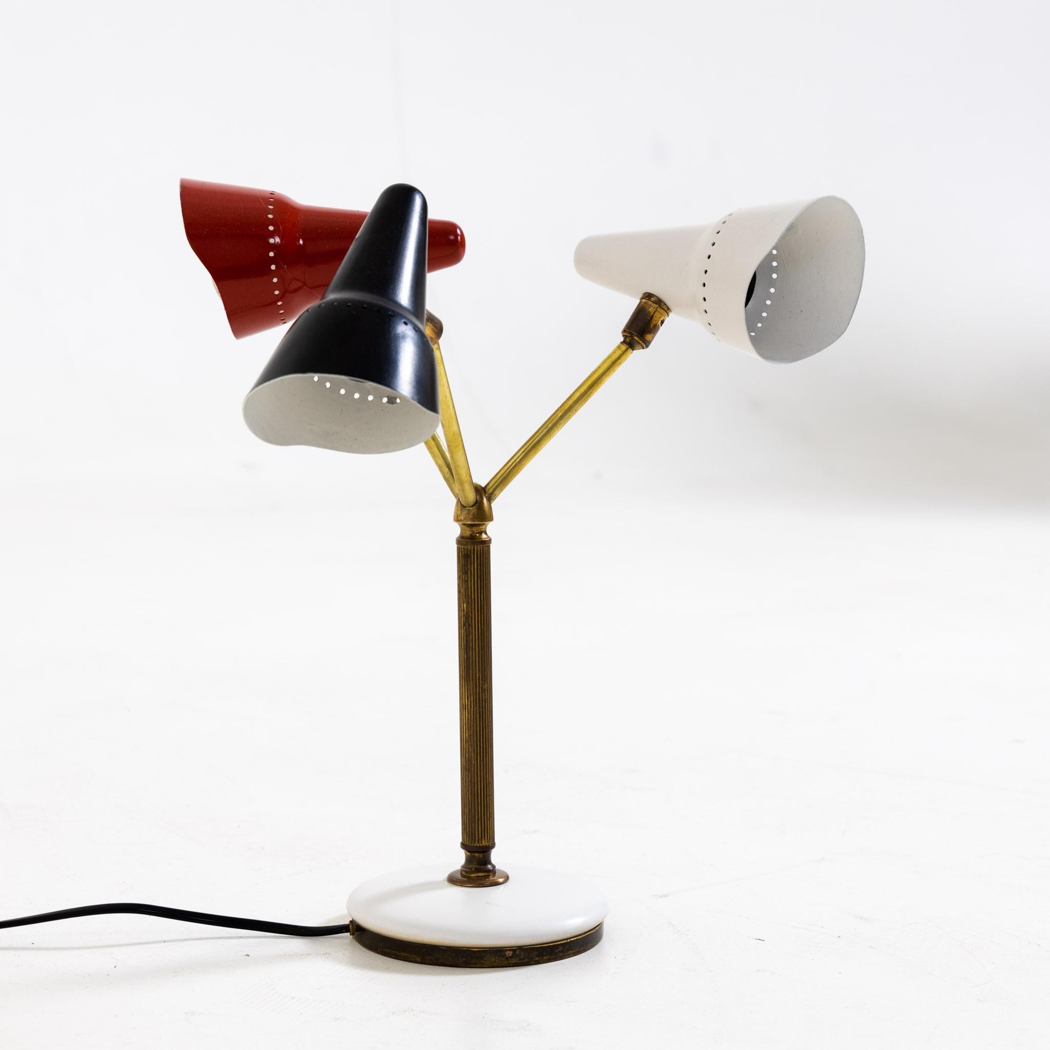 Stilnovo-Style Table Lamp, Italy Mid-20th Century In Good Condition For Sale In Greding, DE