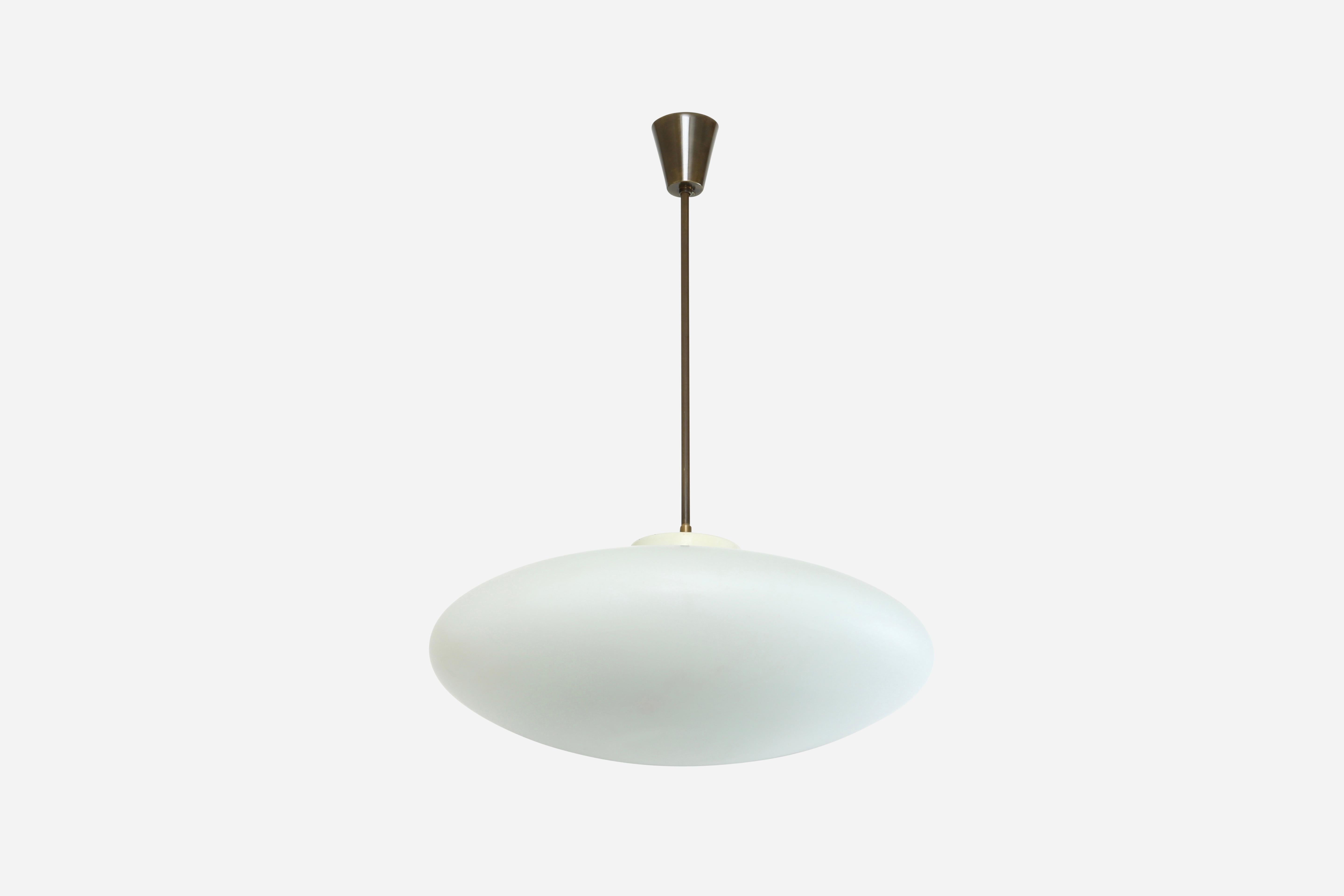 Italian Stilnovo Style UFO Ceiling Pendant For Sale