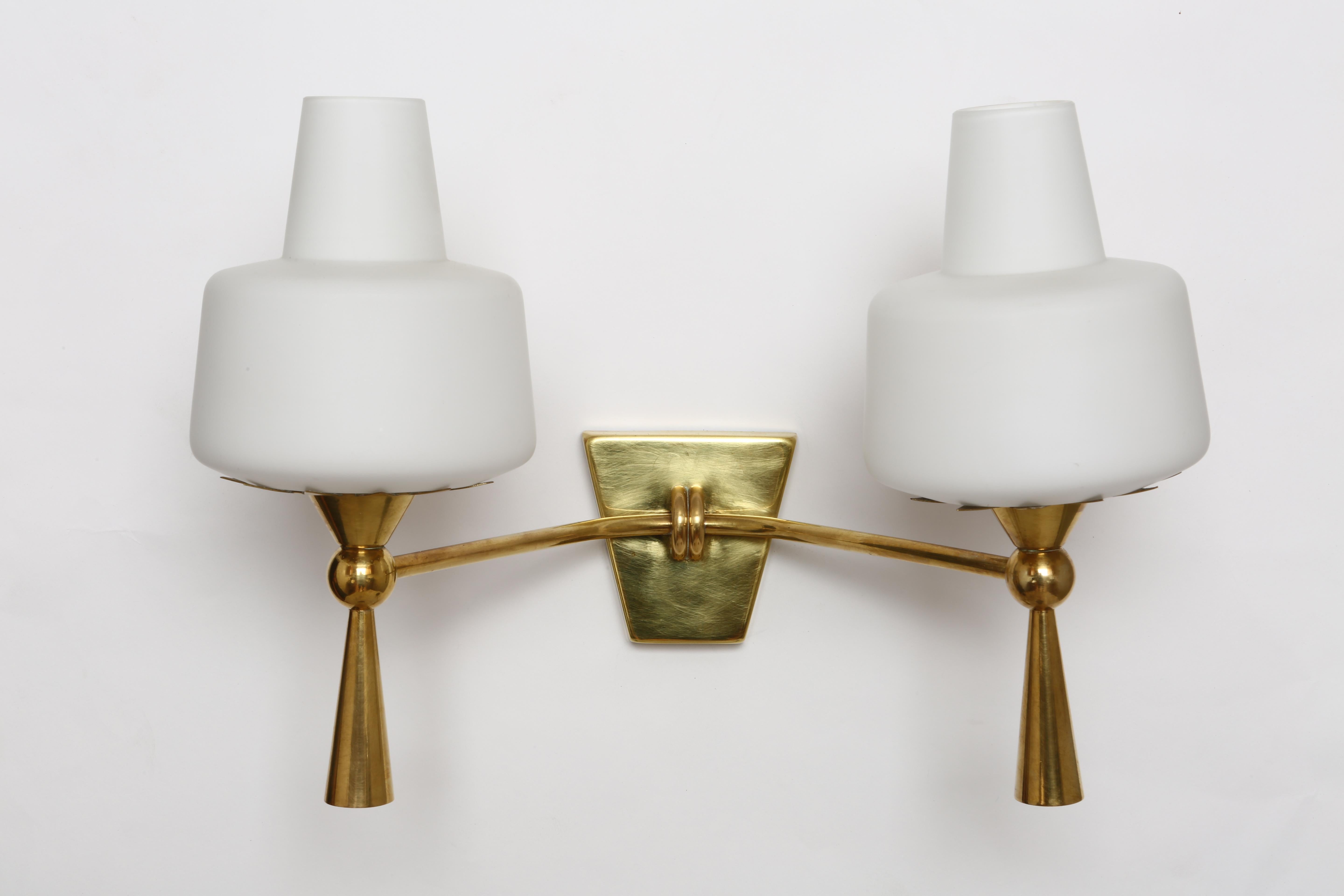 Mid-Century Modern Stilnovo Style Wall Lamps For Sale