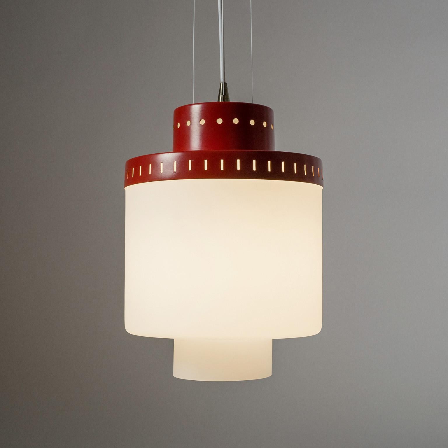 Mid-Century Modern Stilnovo Suspension Light, 1950s For Sale