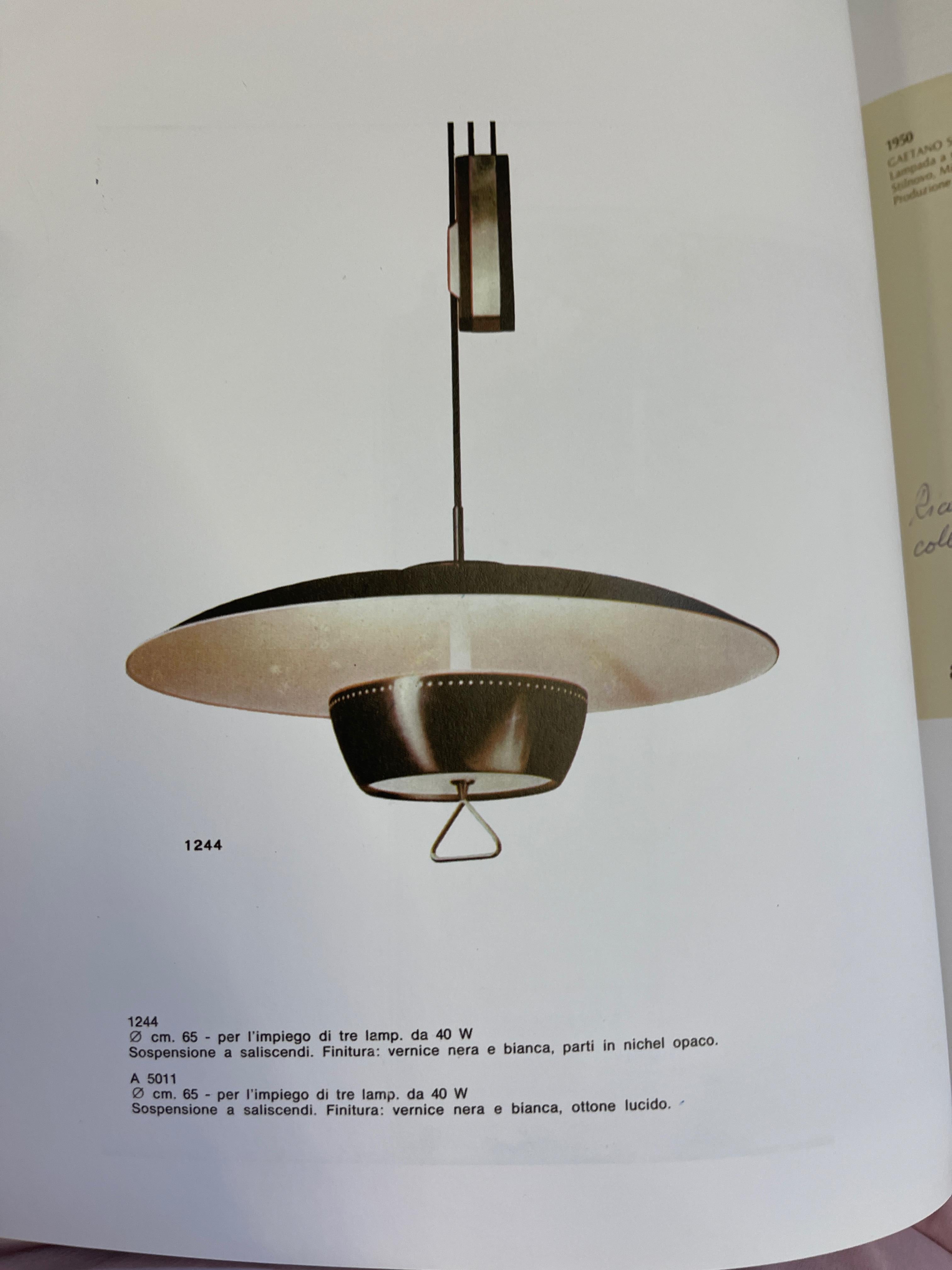 Stilnovo Height Adjustable UFO Suspension Pendant 'Sgned' For Sale 4