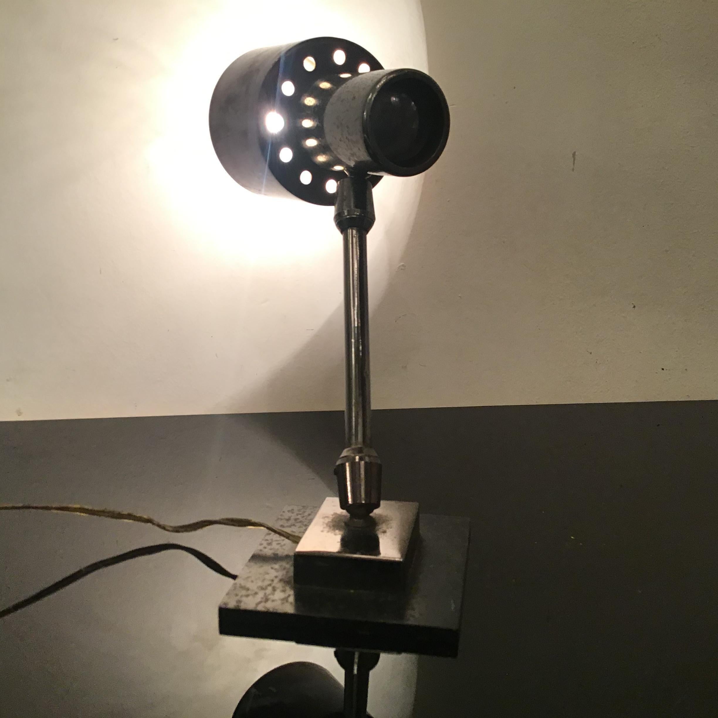 Stilnovo Table Lamp Adjustable Metal Crome Metal 1950 Italy For Sale 10