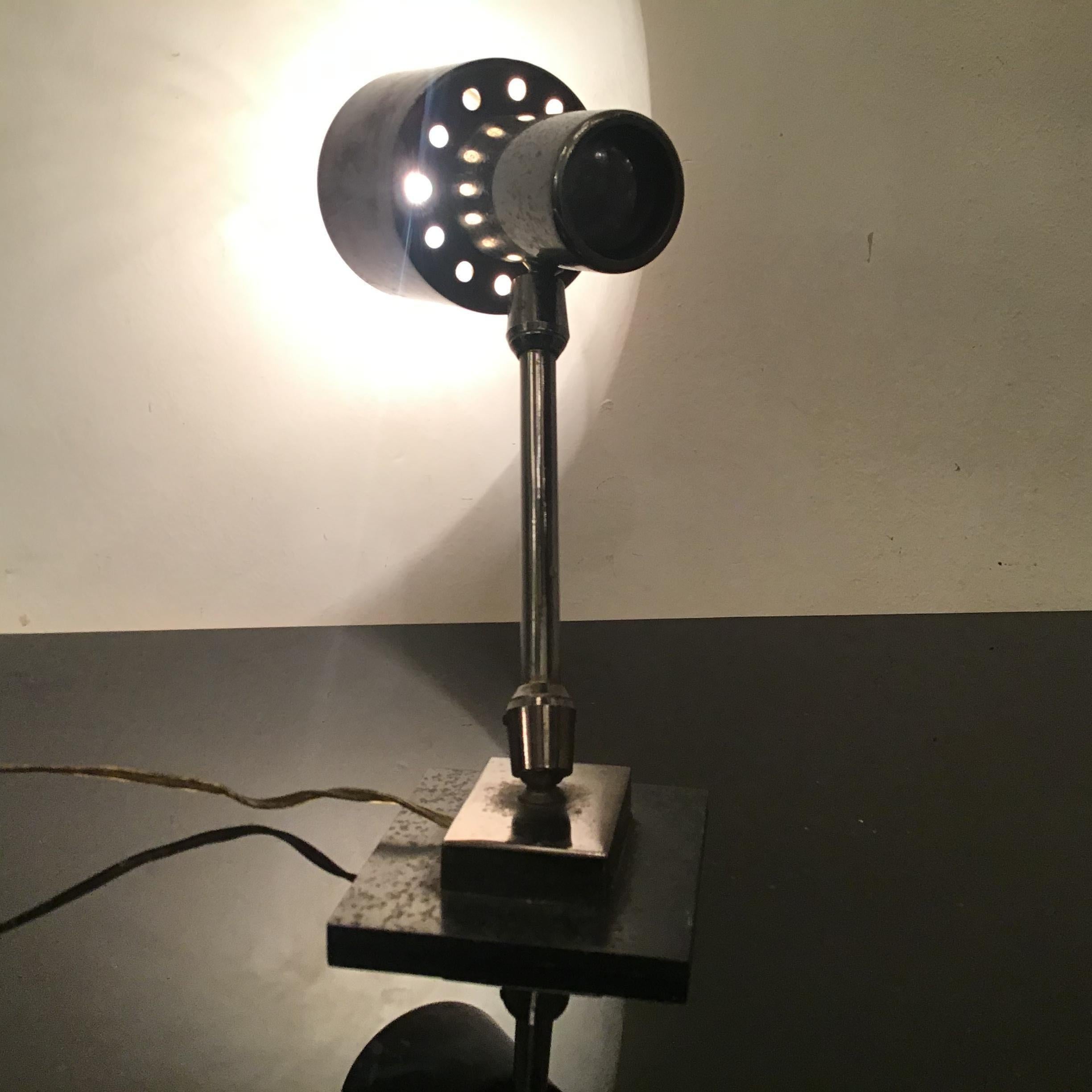 Stilnovo Table Lamp Adjustable Metal Crome Metal 1950 Italy For Sale 11