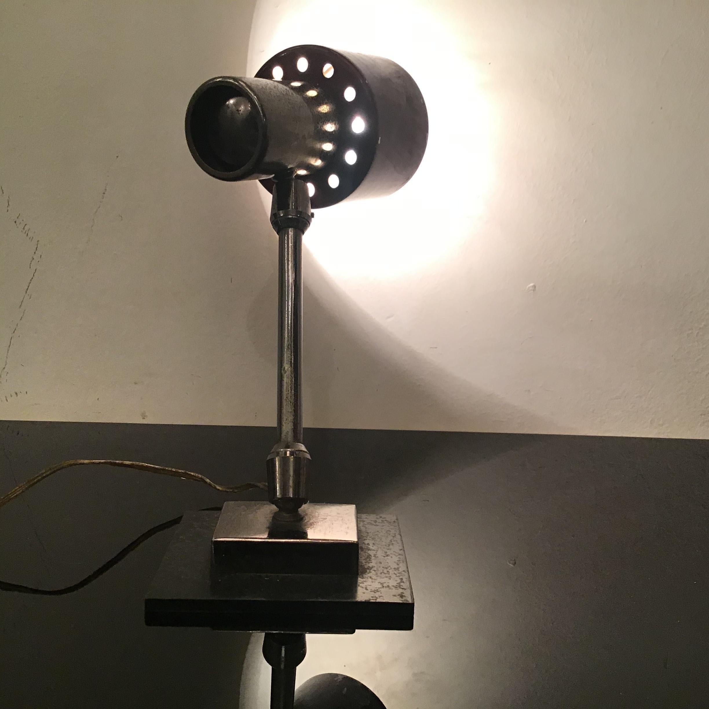 Stilnovo Table Lamp Adjustable Metal Crome Metal 1950 Italy For Sale 12
