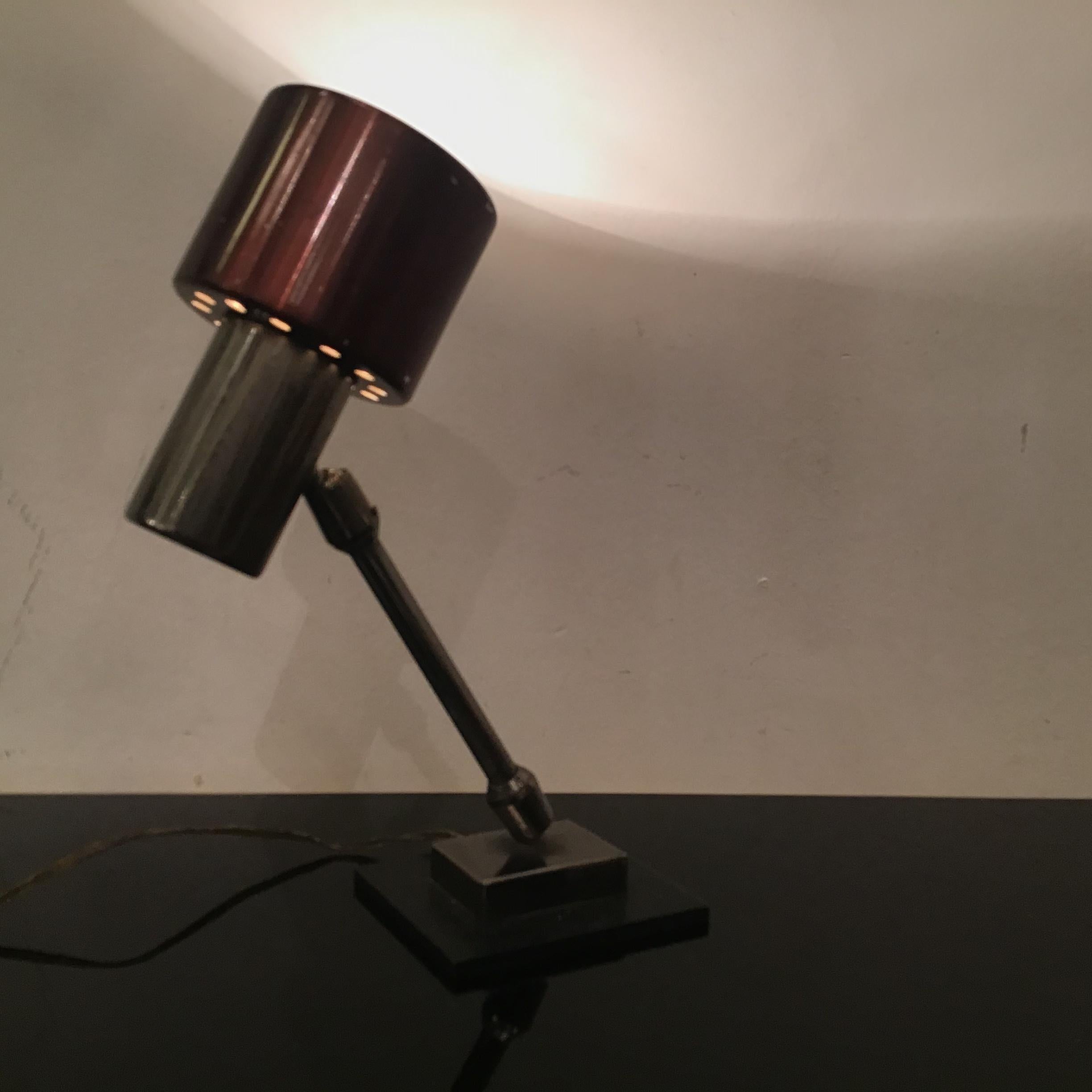 Stilnovo lampe de bureau rglable en mtal crme, Italie, 1950 en vente 2