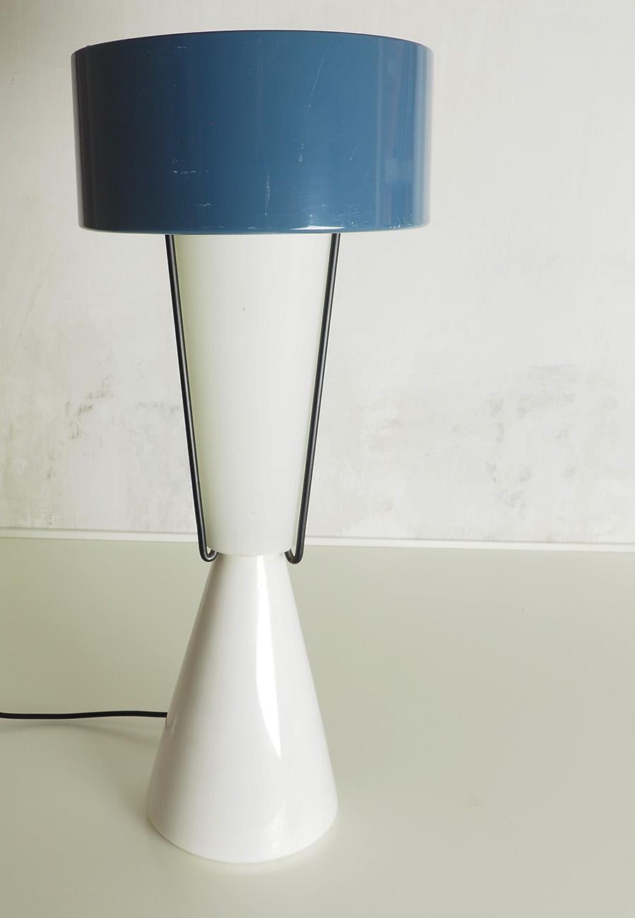 Mid-20th Century Stilnovo Table Lamp Attributed to Ettore Sottsass, Milano, 1950s For Sale