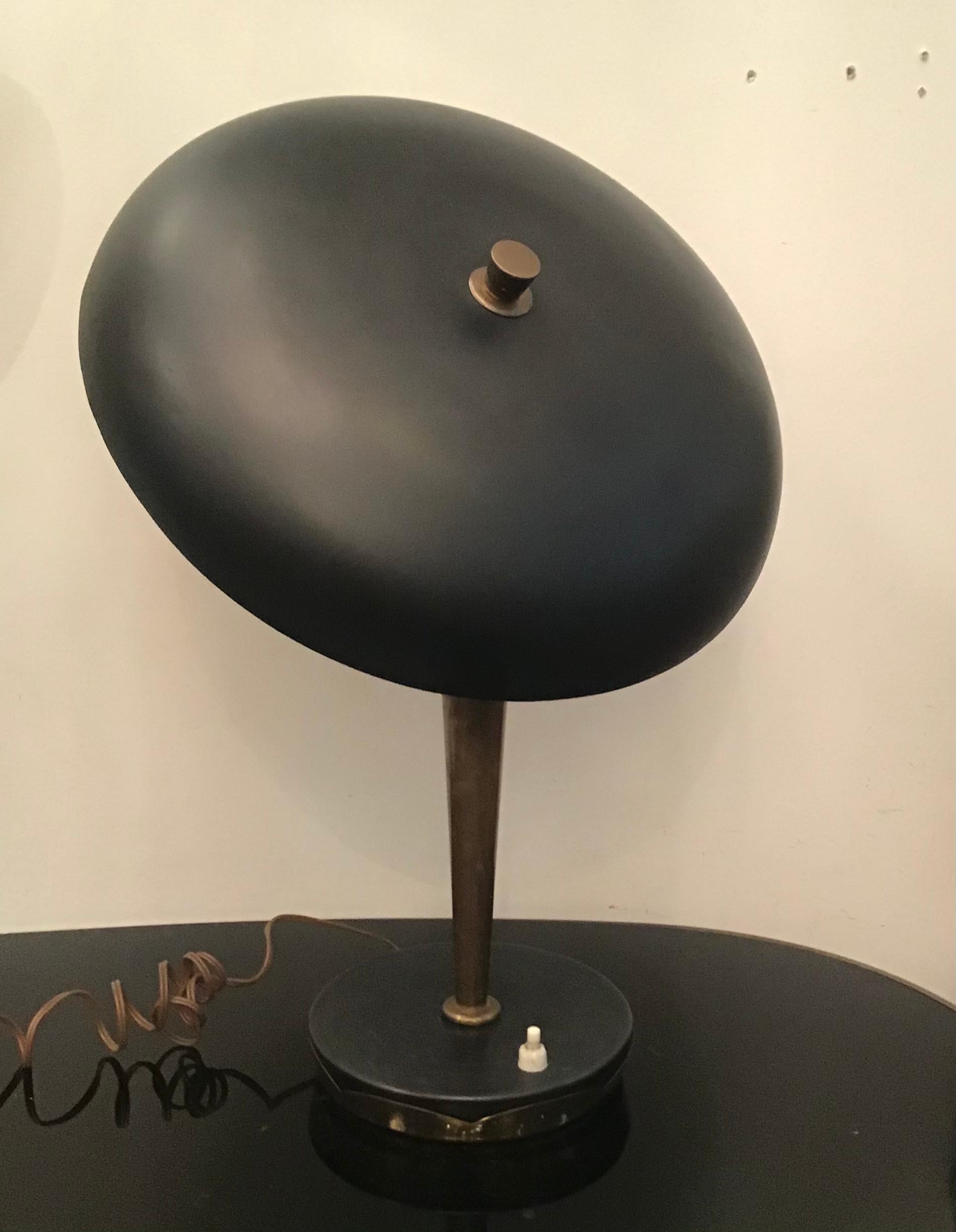 Stilnovo Table Lamp Brass Metal 1950 Italy For Sale 8