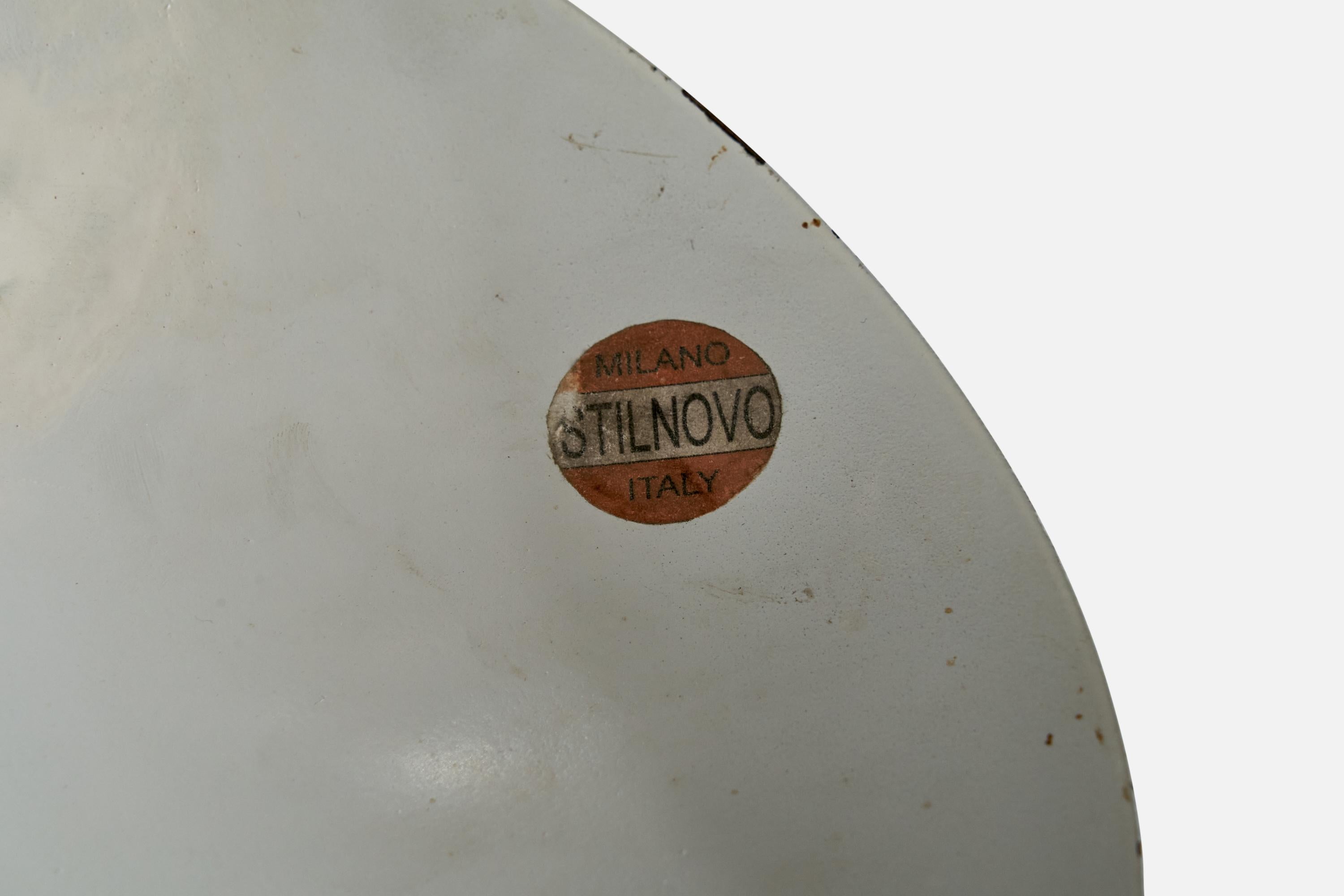 Alluminio Stilnovo, Lampada da tavolo, Ottone, metallo, alluminio, Italia, anni '60 in vendita