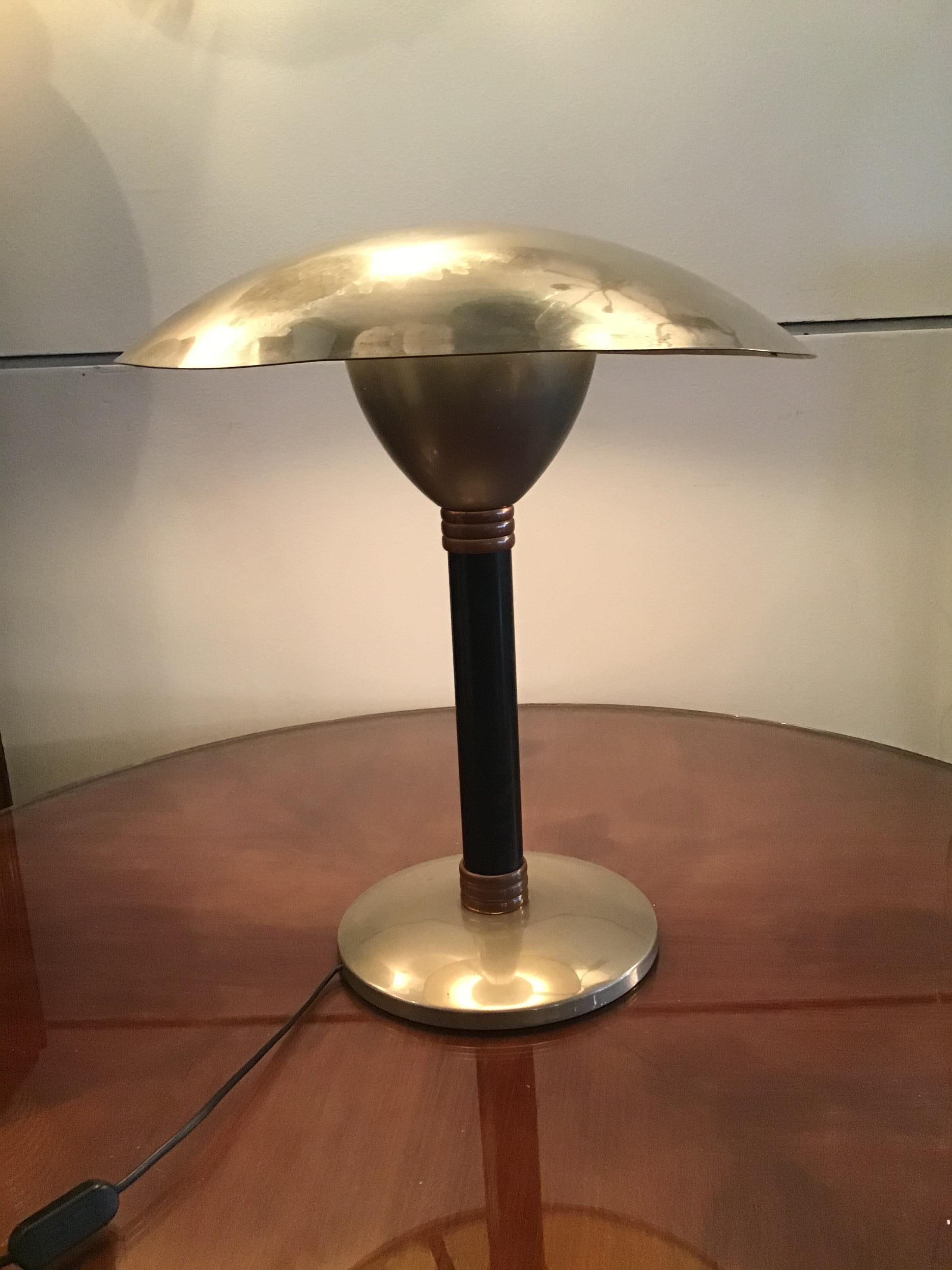Stilnovo Style Table Lamp Chromed Metal and Copper, 1960, Italy For Sale 9