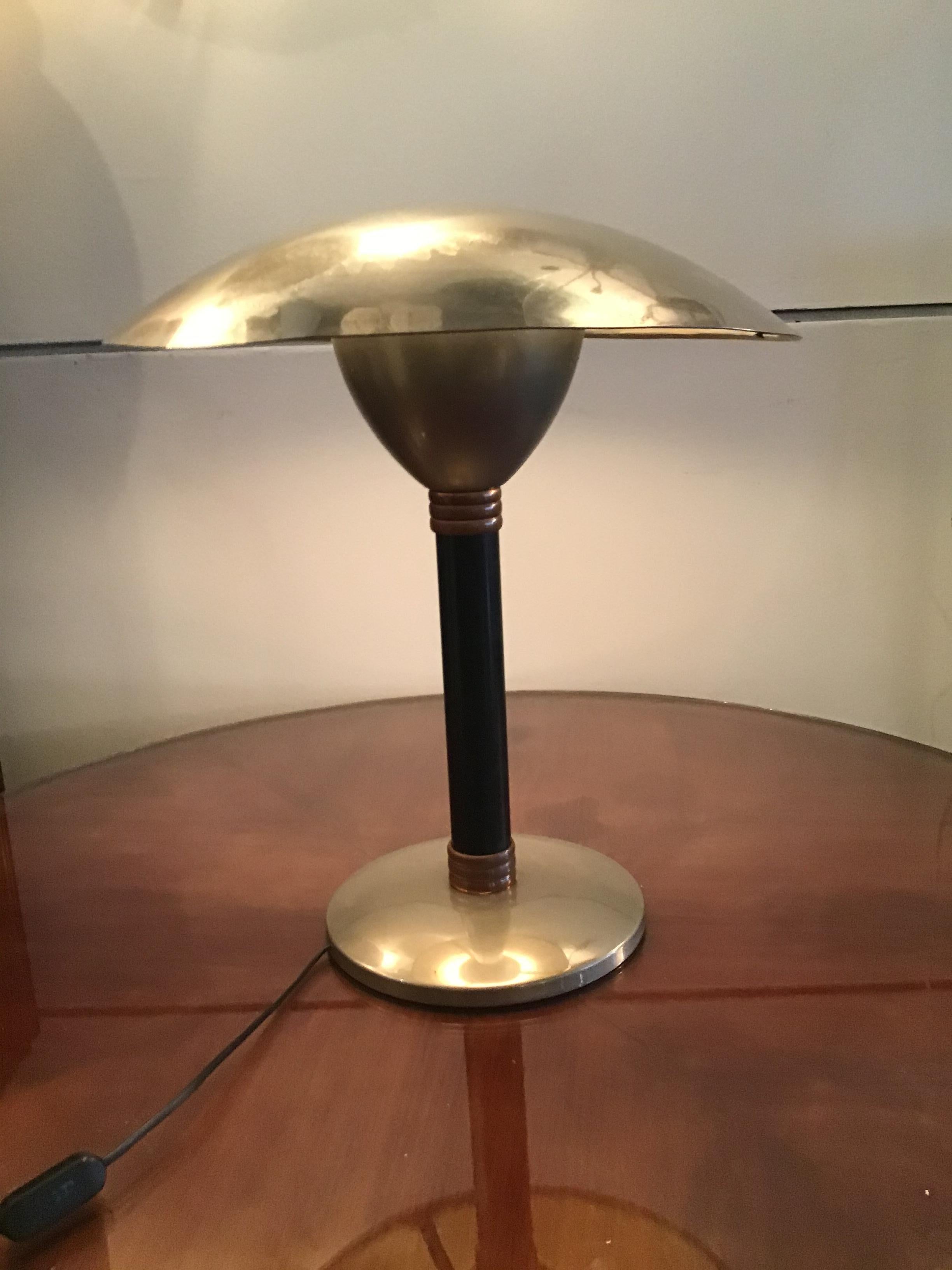 Stilnovo Style Table Lamp Chromed Metal and Copper, 1960, Italy For Sale 10