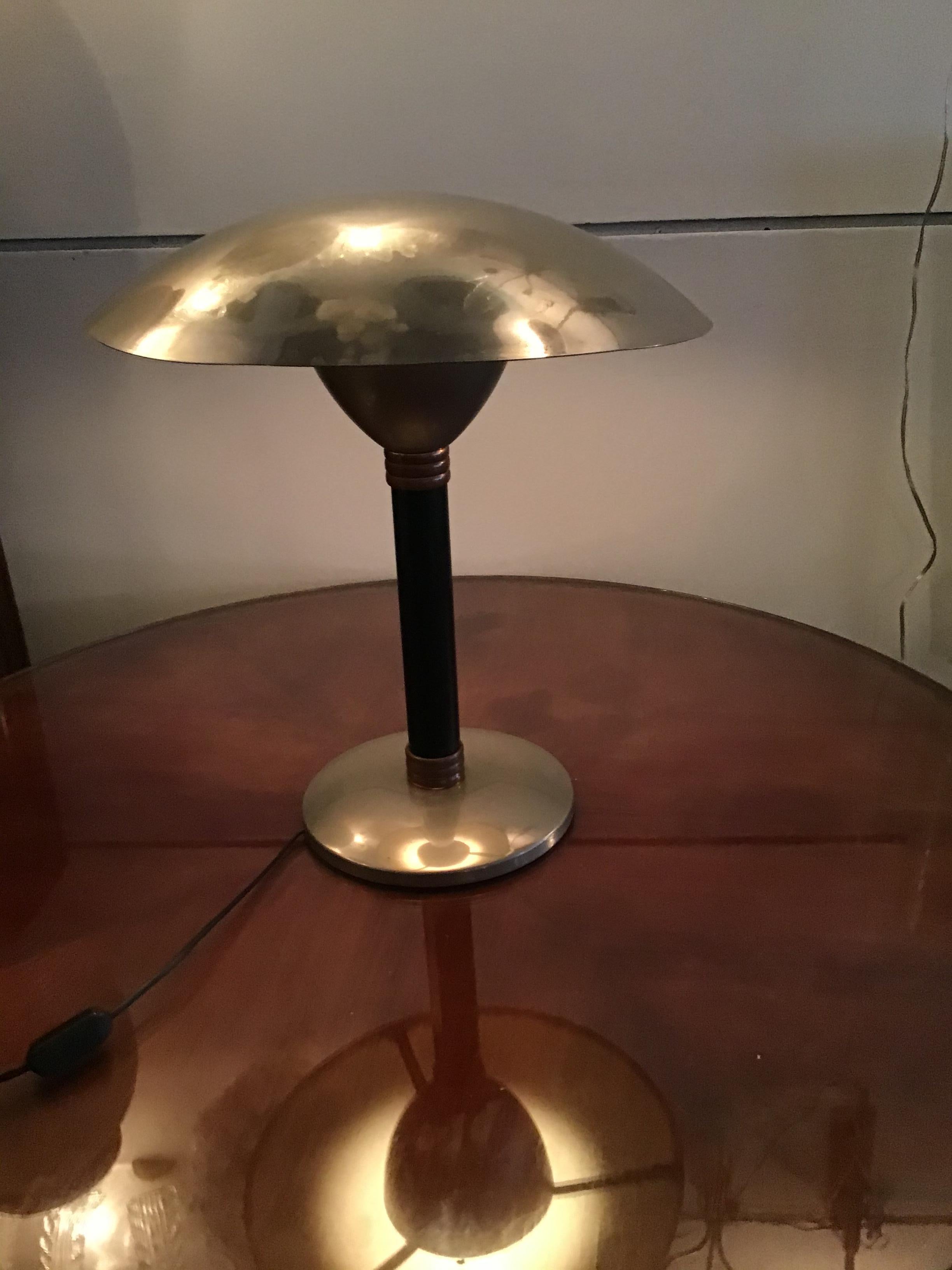 Stilnovo Style Table Lamp Chromed Metal and Copper, 1960, Italy For Sale 13