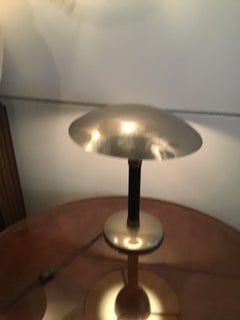 Stilnovo Style Table Lamp Chromed Metal and Copper, 1960, Italy