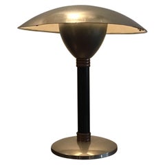 Lámpara de sobremesa estilo Stilnovo Metal cromado y cobre, 1960, Italia