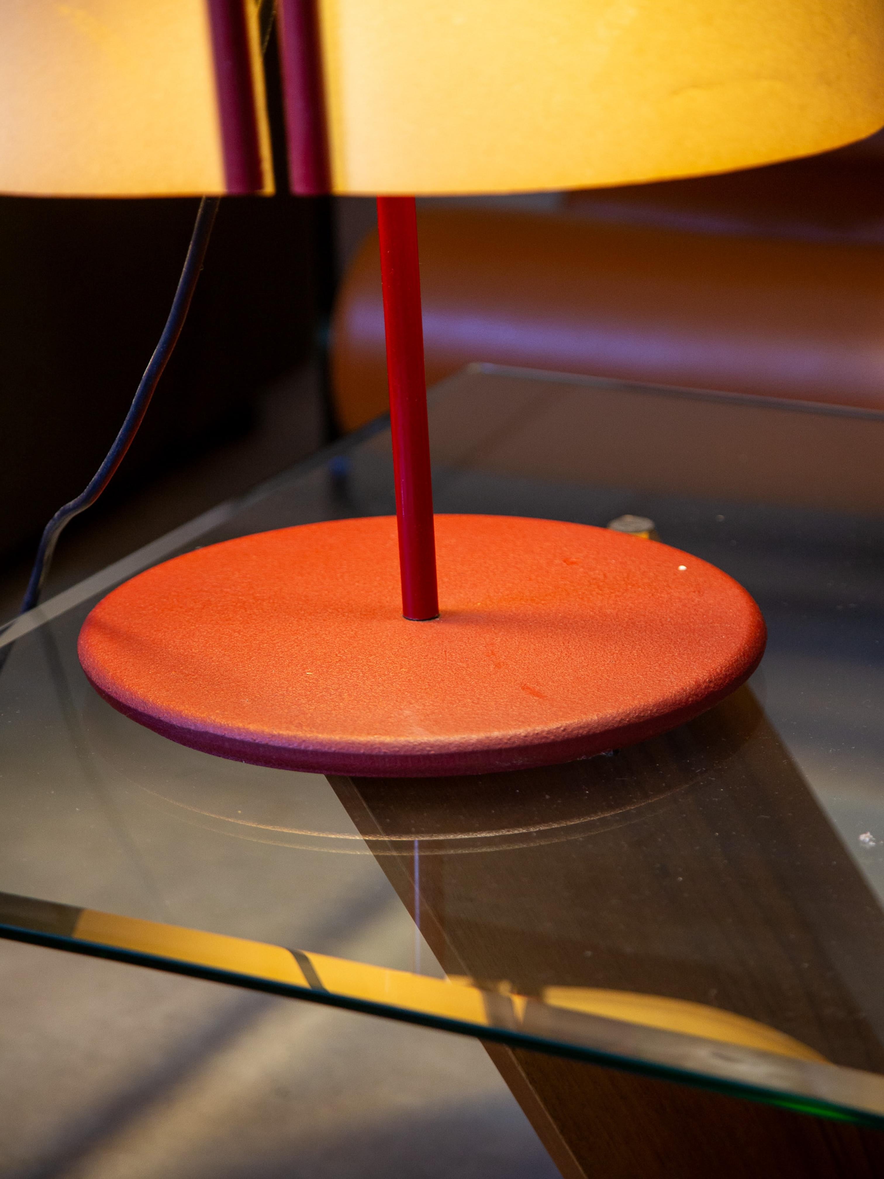 Stilnovo Table Lamp in Metal & Parchment Paper For Sale 4