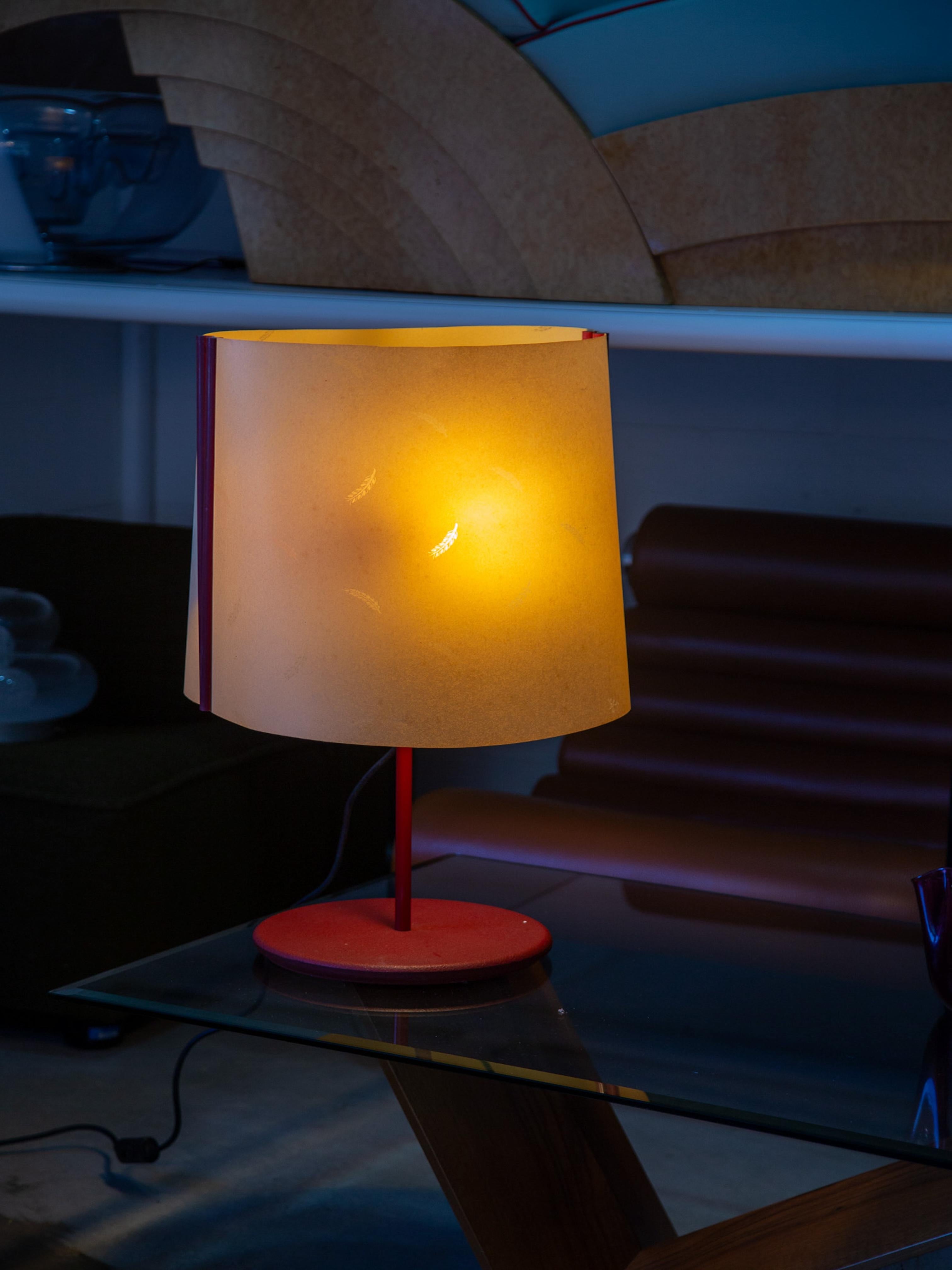 Stilnovo Table Lamp in Metal & Parchment Paper For Sale 9