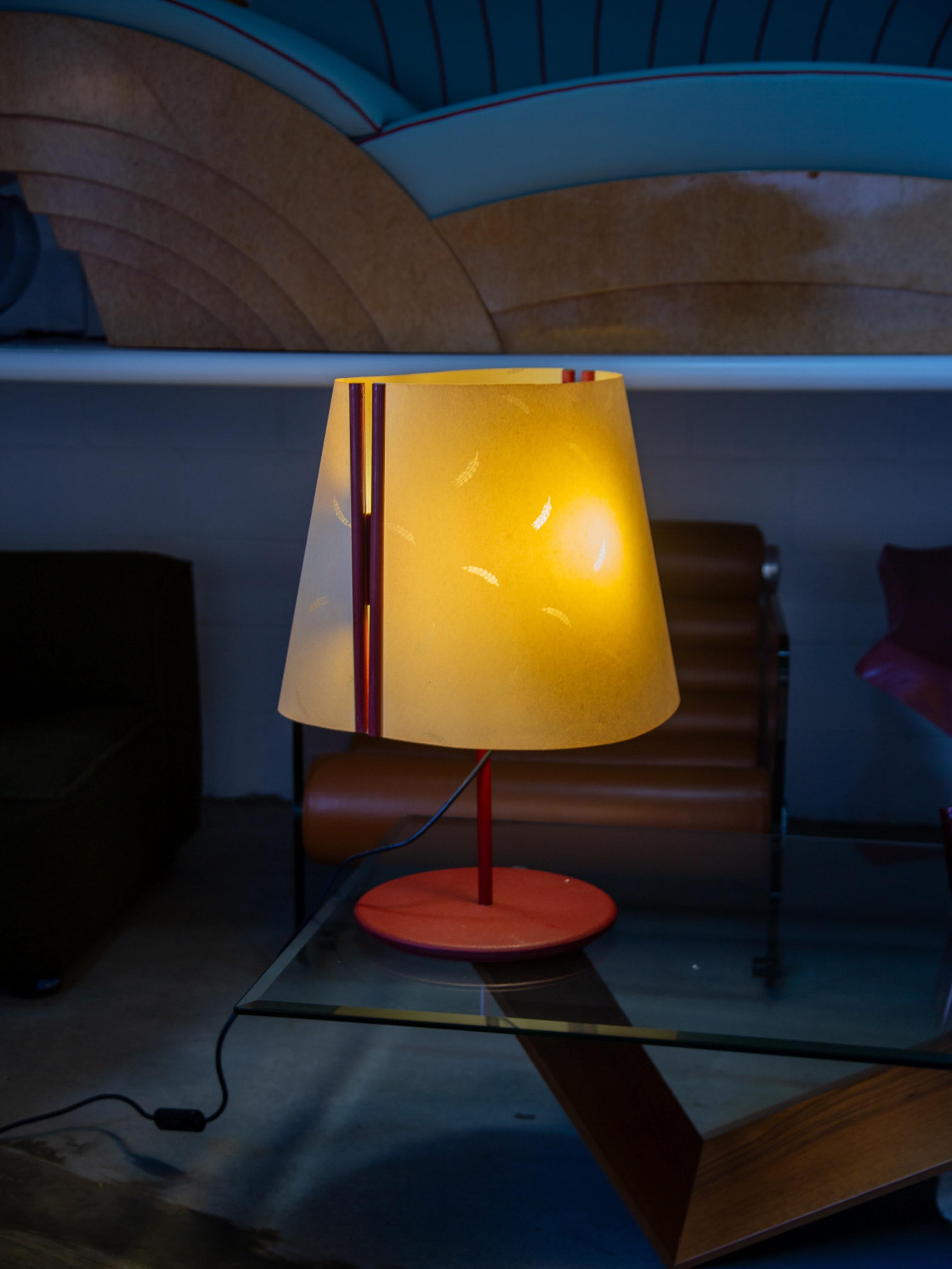 Stilnovo Table Lamp in Metal & Parchment Paper For Sale 1