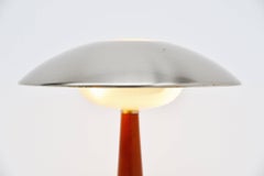 Stilnovo Table Lamp Leather Model 8041, Italy, 1960