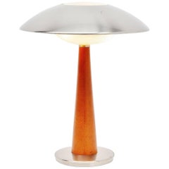 Lampe de bureau Stilnovo en cuir, modèle 8041, Italie, 1960