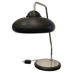 Vintage Stilnovo Table Lamp Matal Crome Metal 1970 Italy