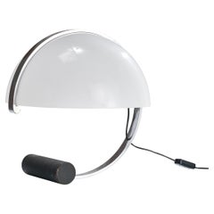 Lampe de bureau Stilnovo, métal, chrome, acrylique, Italie, 1970