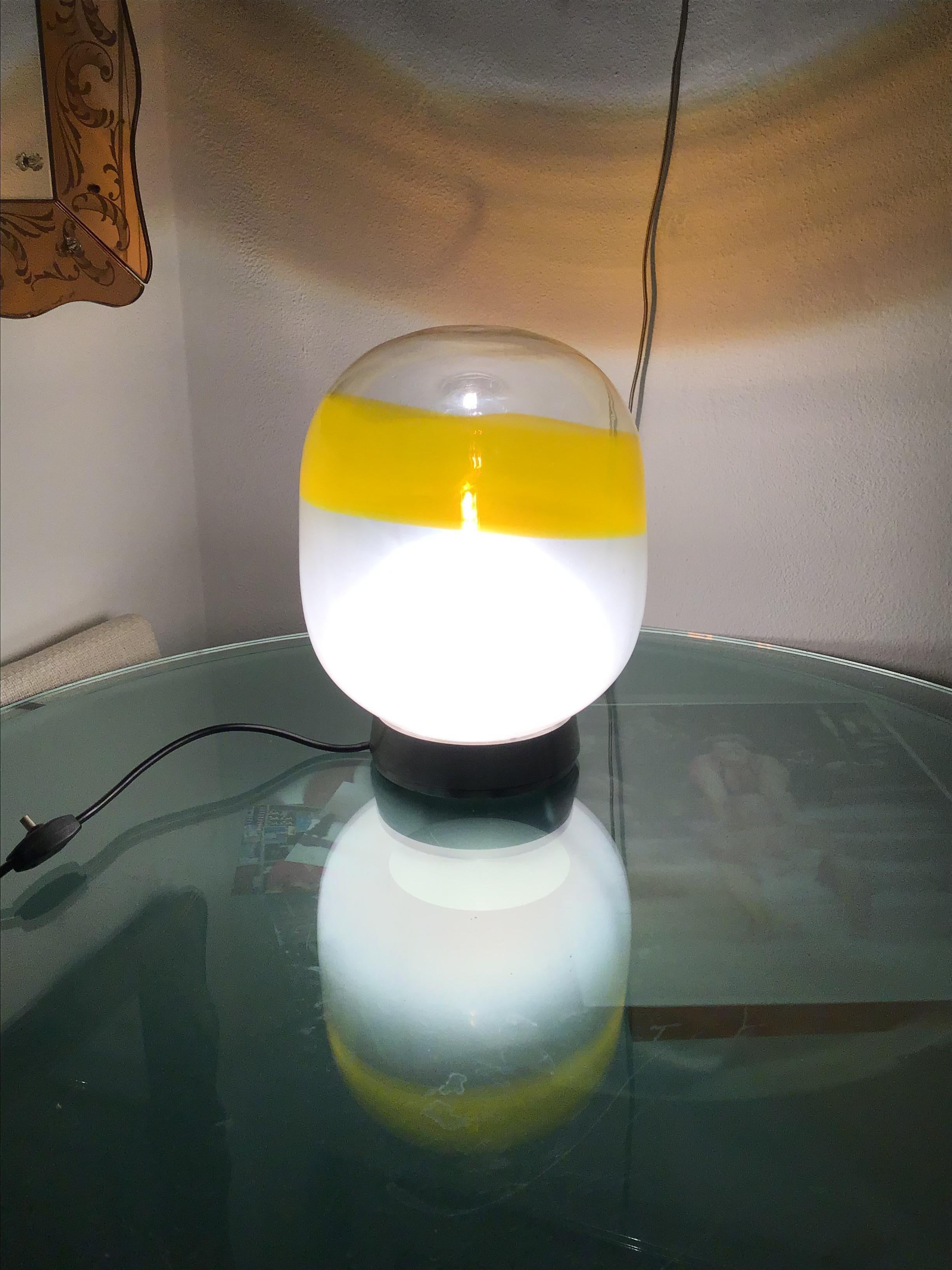 Attributed to Stilnovo Table Lamp  Metal Crome Opal Glass 1955 Italy For Sale 11