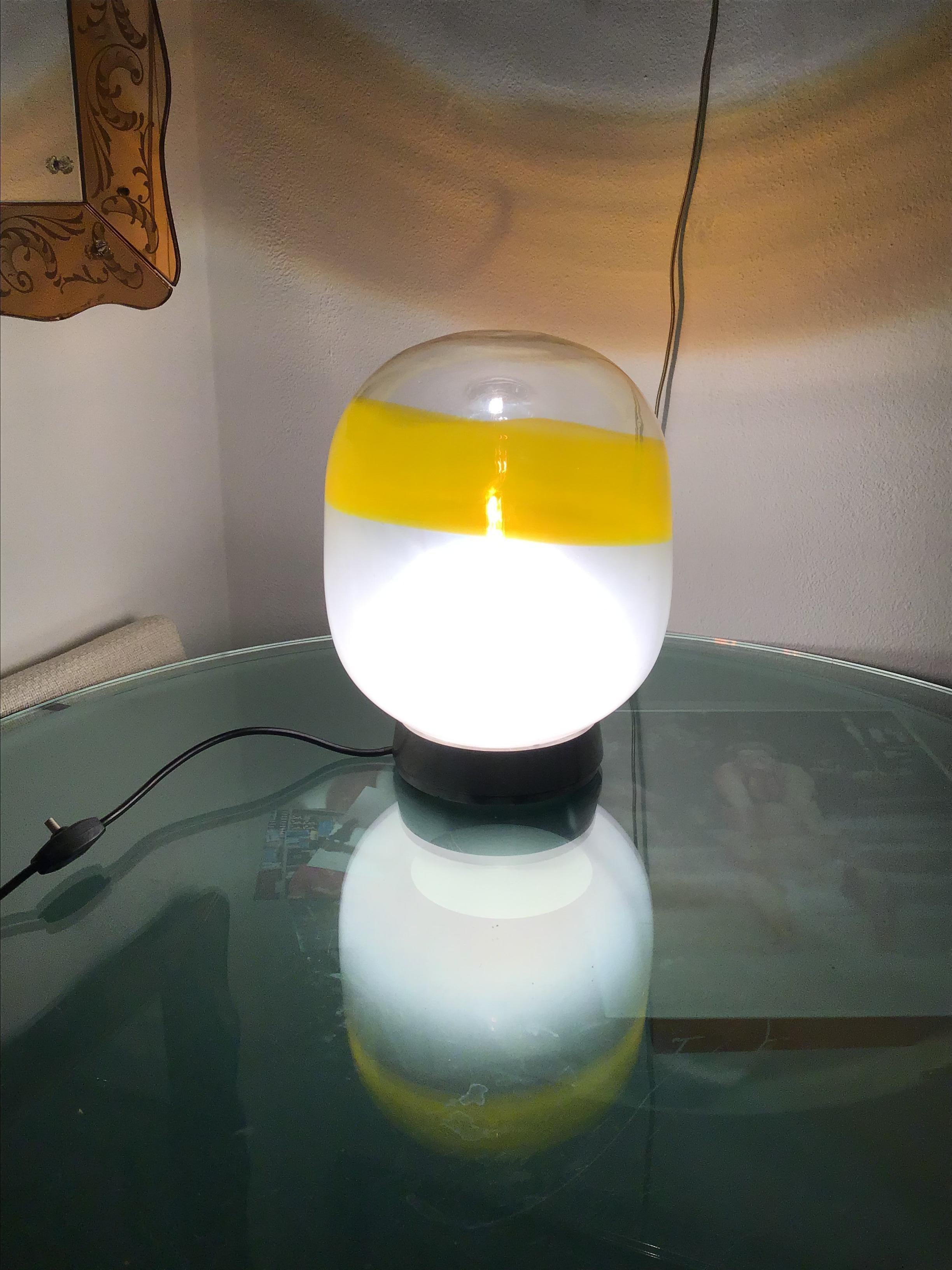 Attributed to Stilnovo Table Lamp  Metal Crome Opal Glass 1955 Italy For Sale 12